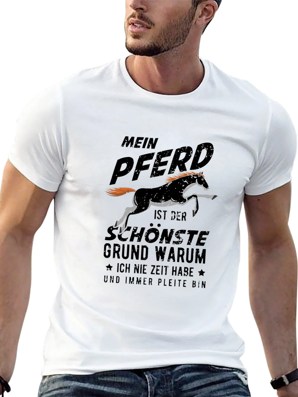 Mein Pferd T-Shirt: Horse Lover German Text Tee