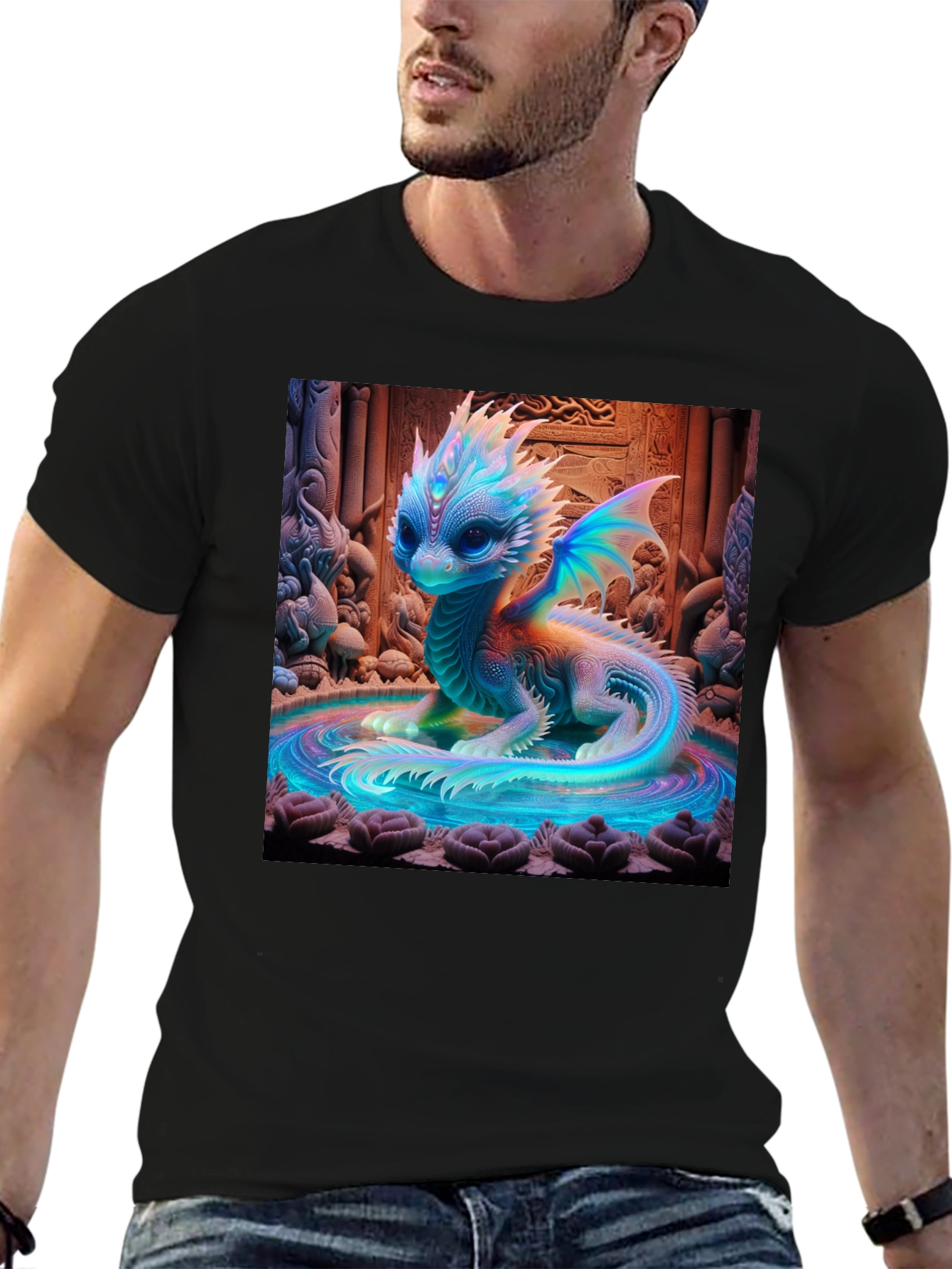 Mystical Dragon Graphic Tee - Unique Design