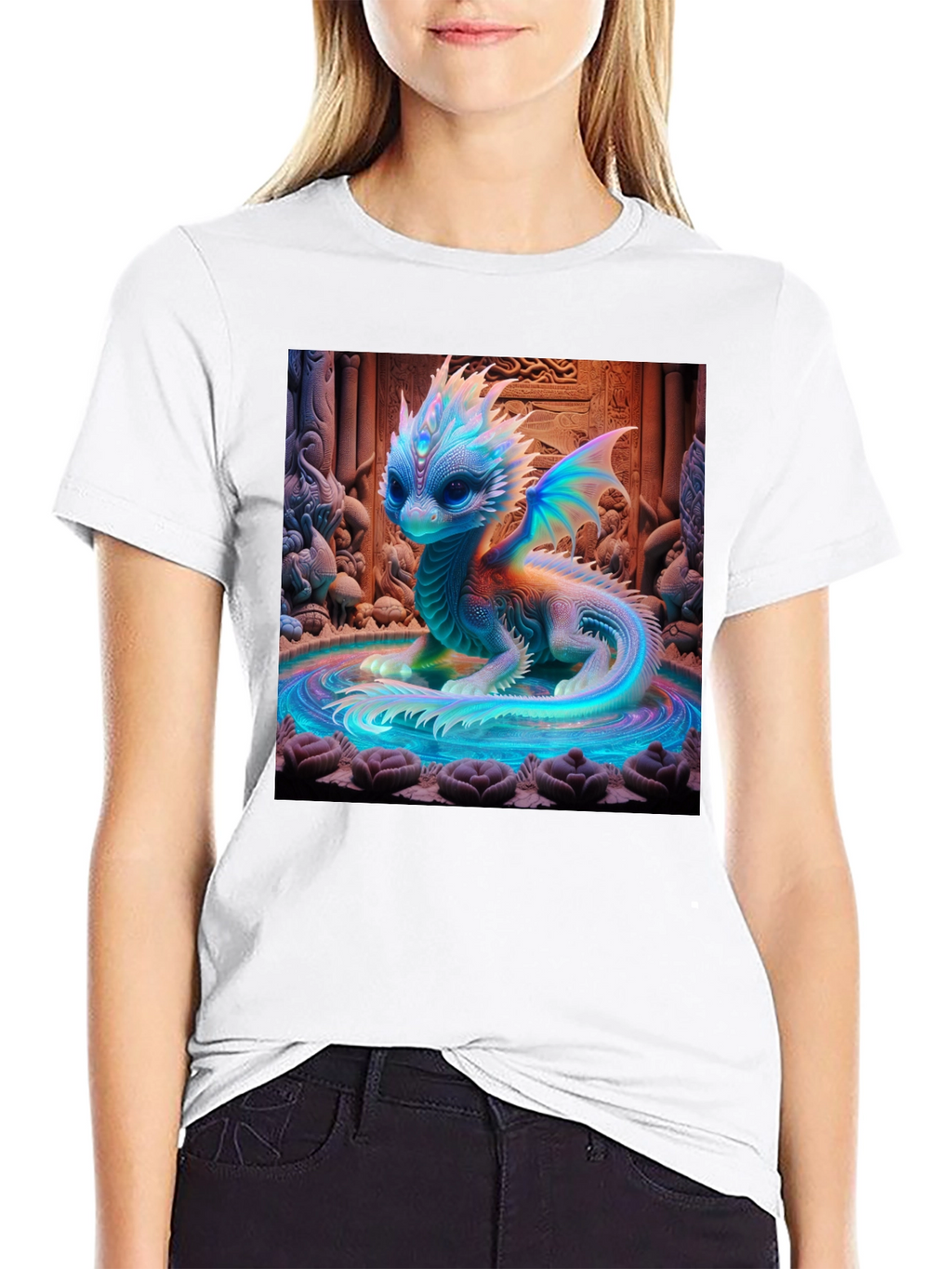 Mystical Dragon Graphic Tee - Unique Design