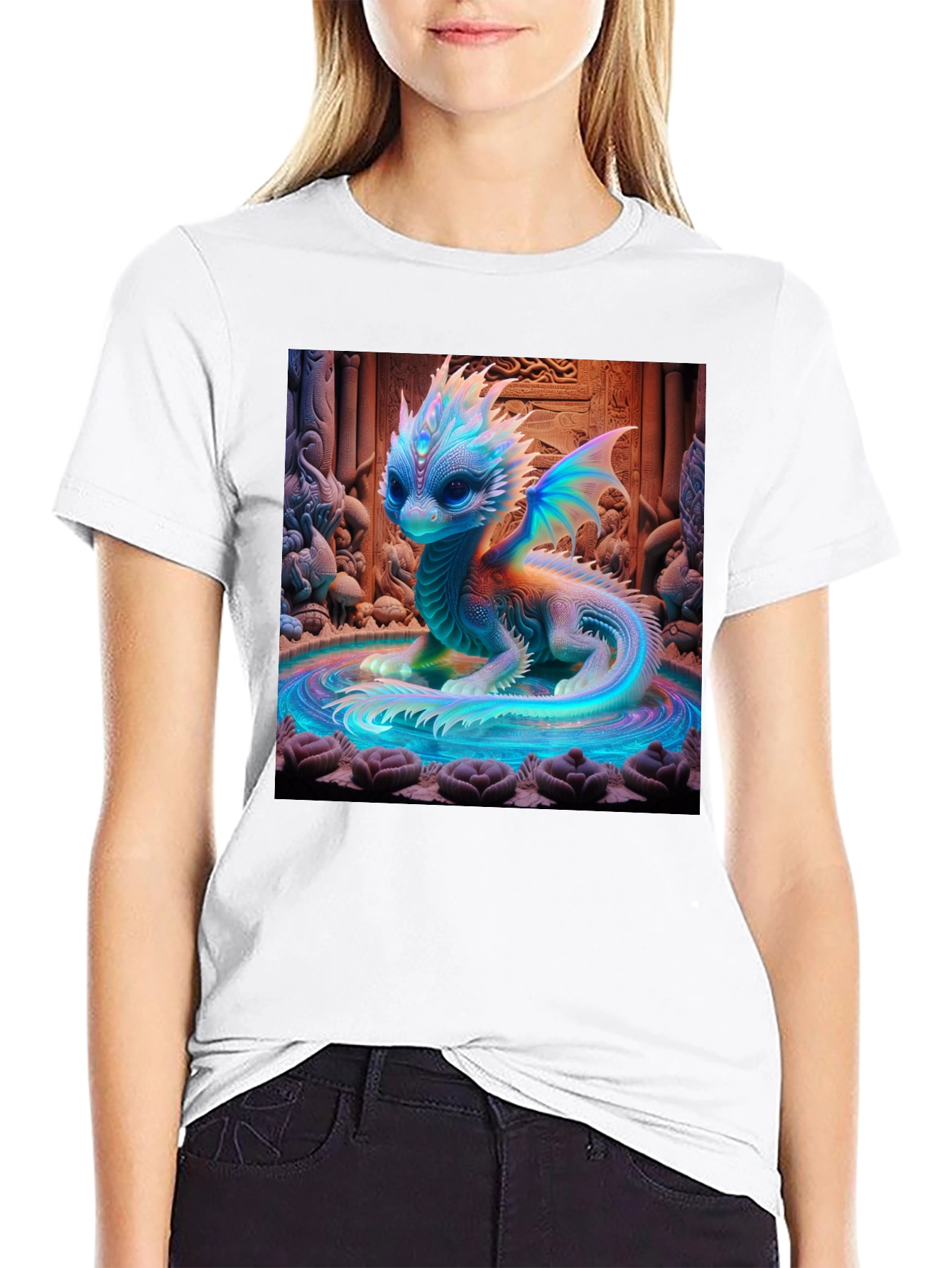 Mystical Dragon Graphic Tee - Unique Design