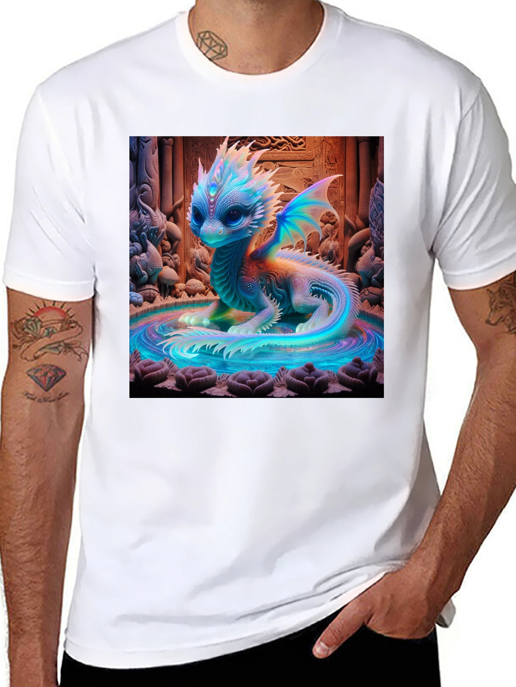 Mystical Dragon Graphic Tee - Unique Design