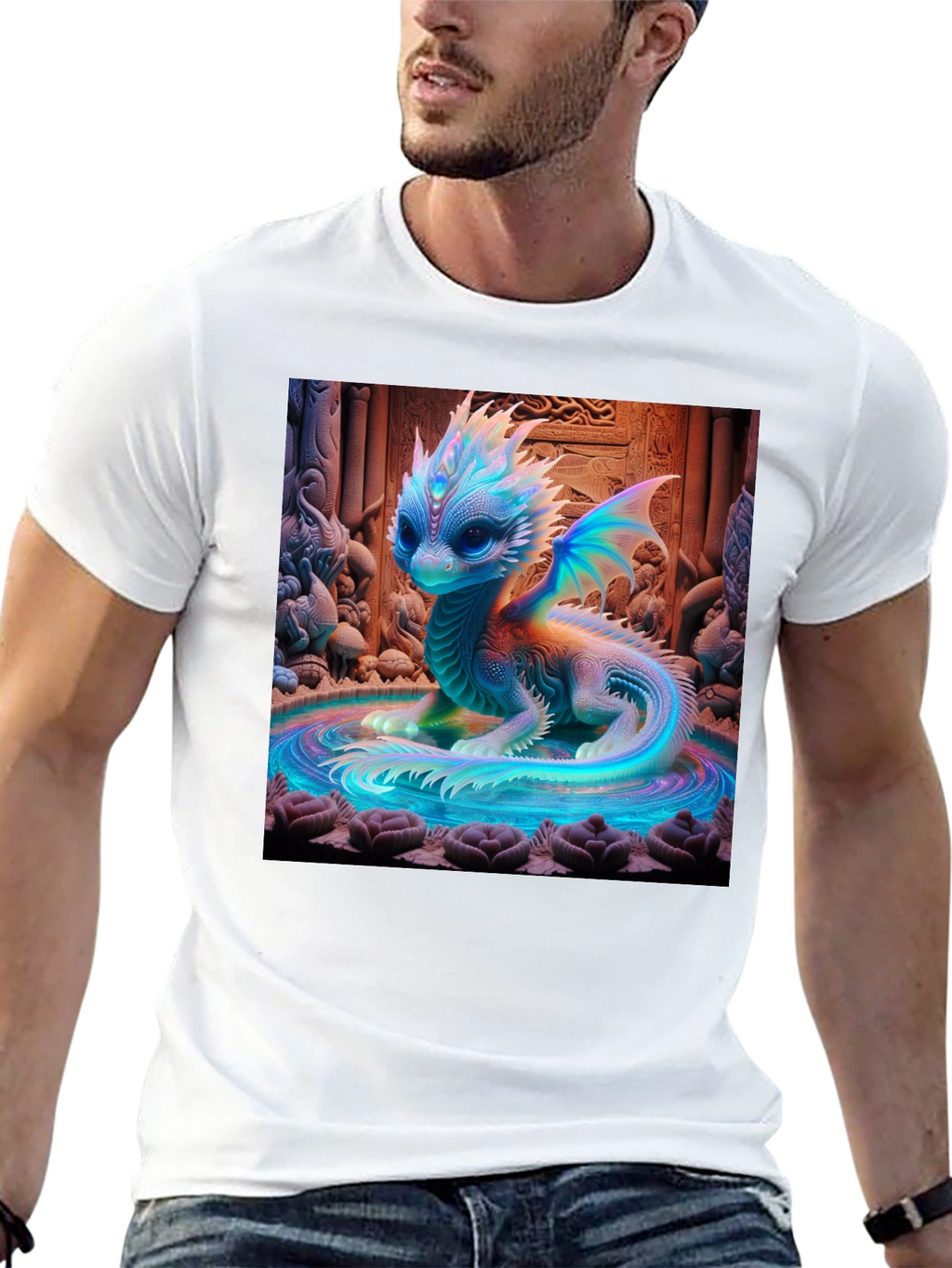 Mystical Dragon Graphic Tee - Unique Design
