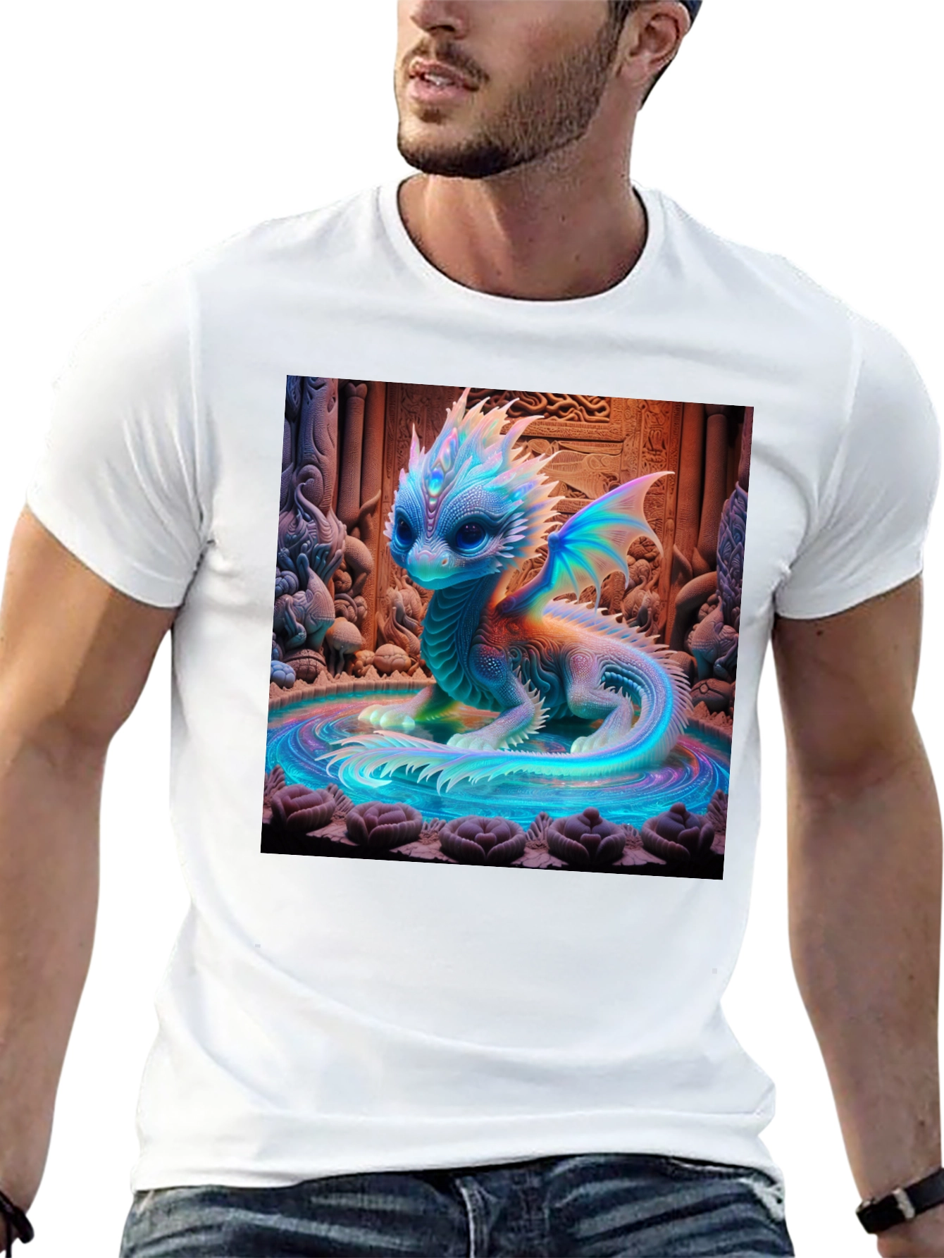 Mystical Dragon Graphic Tee - Unique Design