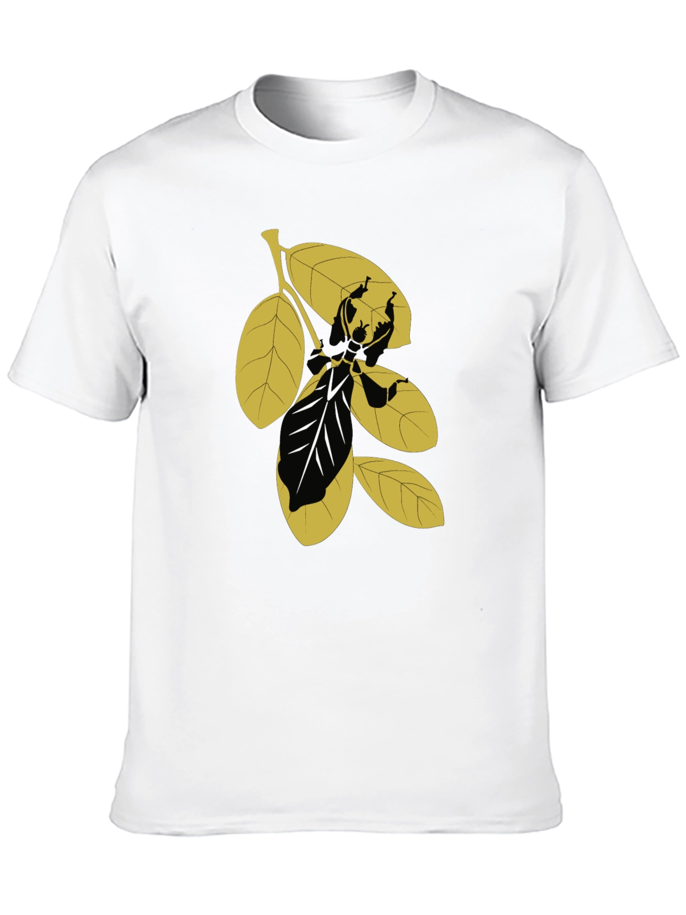 Leaf Graphic Tee - Unique Design Casual Wear