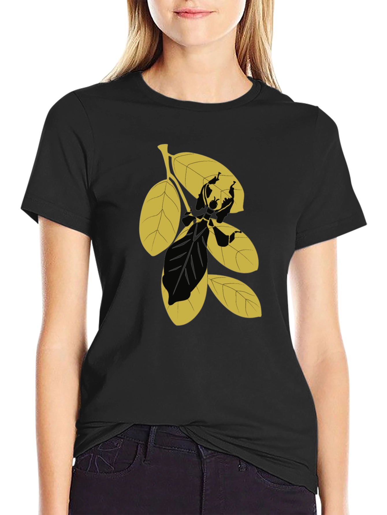 Leaf Graphic Tee - Unique Design Casual Wear