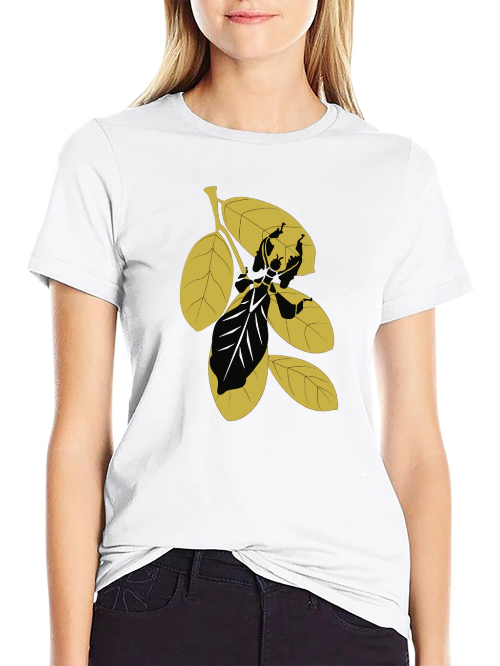 Leaf Graphic Tee - Unique Design Casual Wear