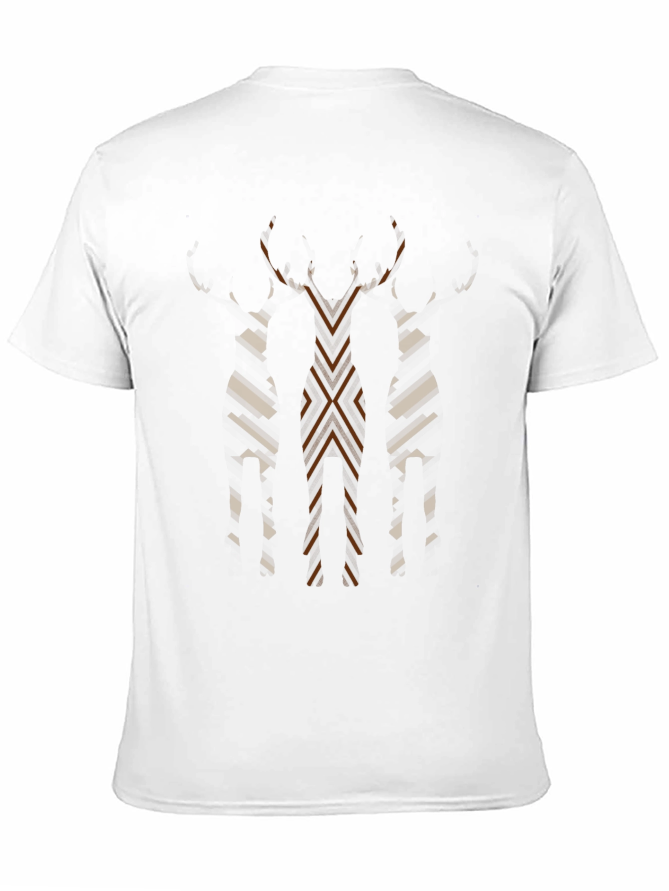 Abstract Geometric Mens Graphic Tee - Black