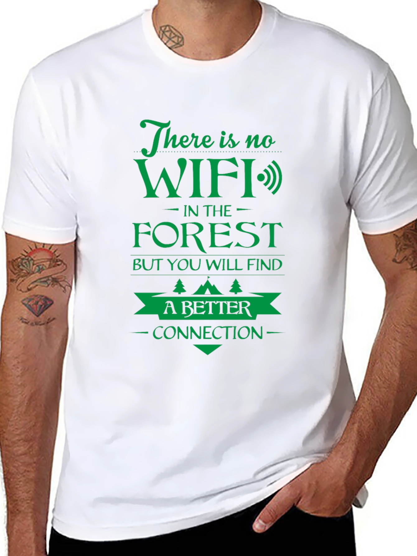 No WiFi in the Forest Graphic T-Shirt