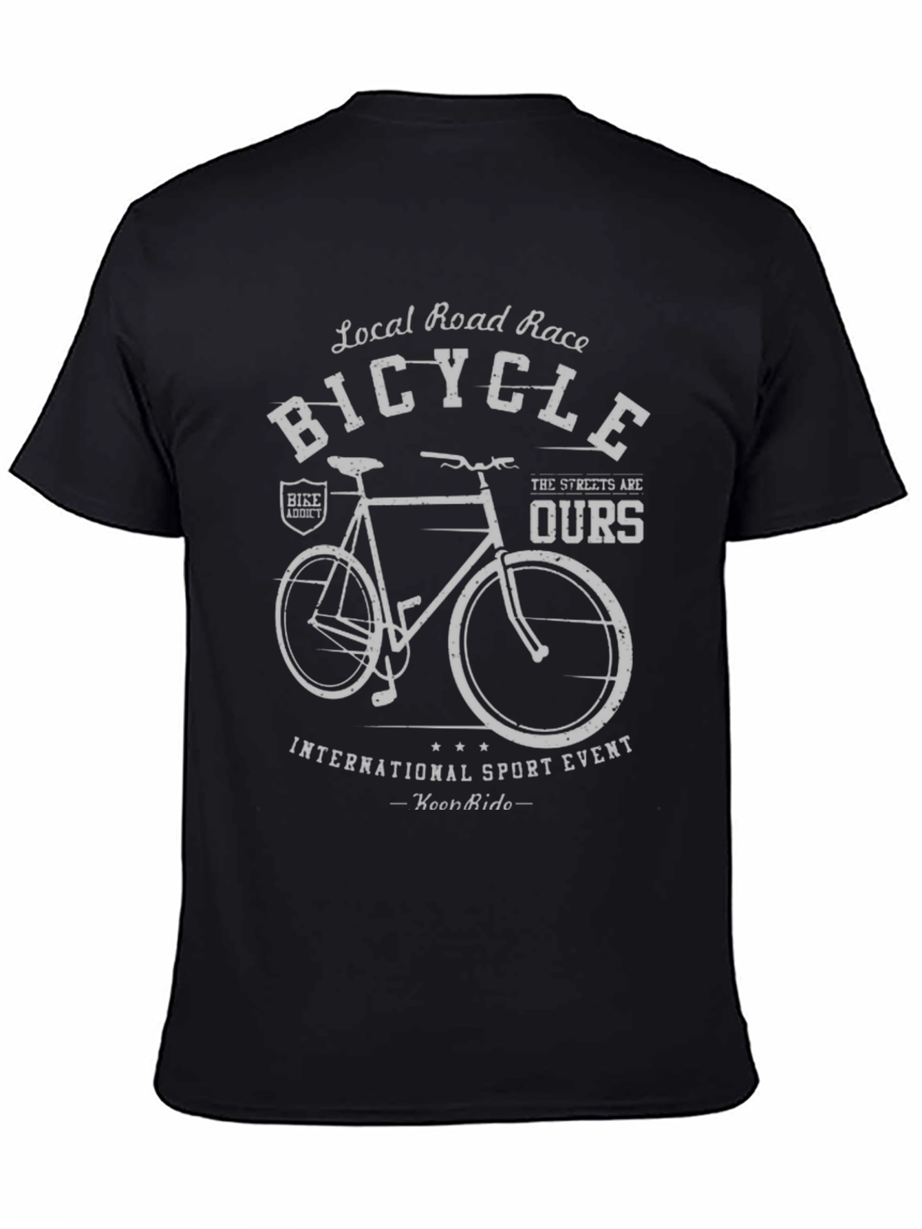 Vintage Bicycle T-Shirt - Local Road Race Design