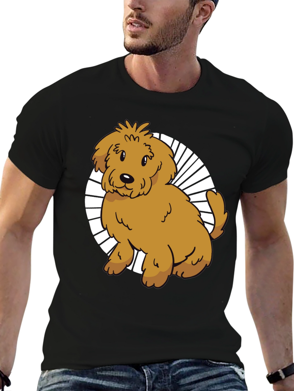 Cute Dog Graphic Tee - Unisex Black Shirt