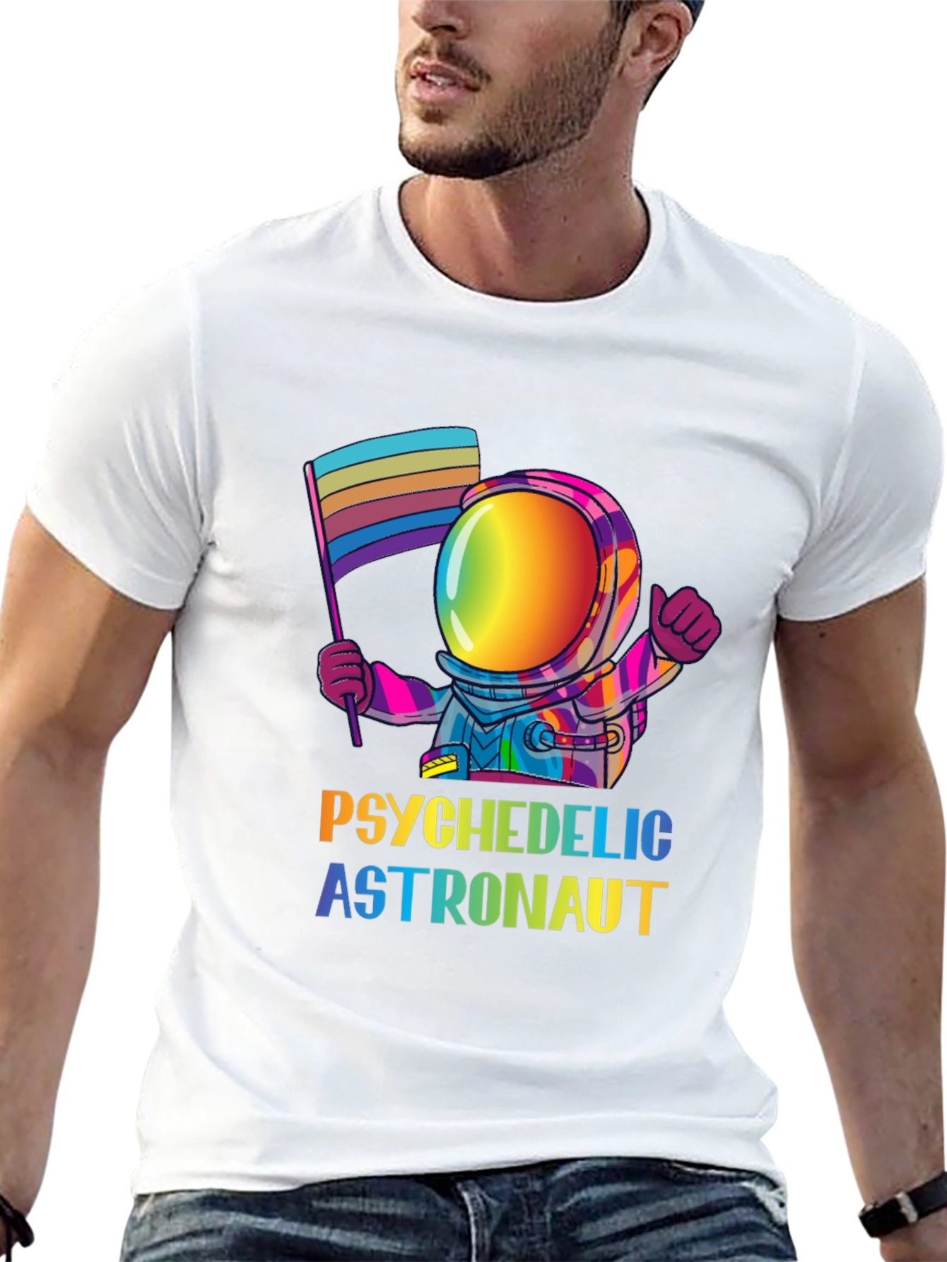 Psychedelic Astronaut Pride T-Shirt