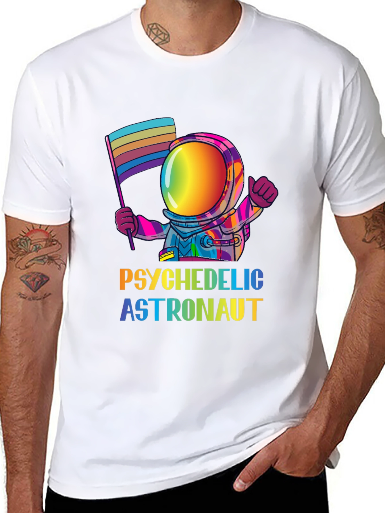 Psychedelic Astronaut Pride T-Shirt