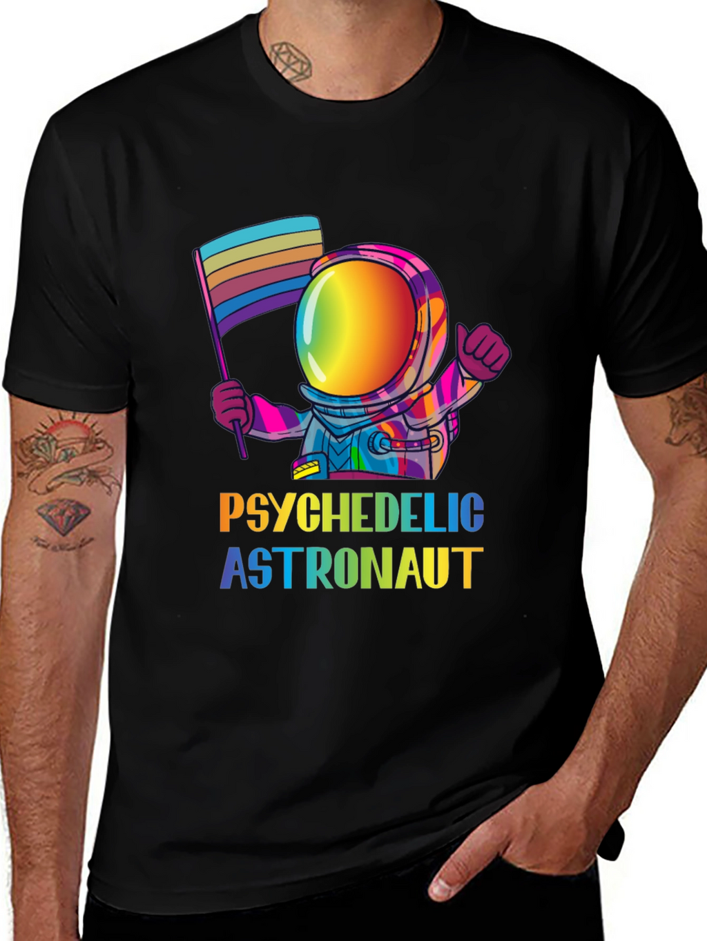 Psychedelic Astronaut Pride T-Shirt
