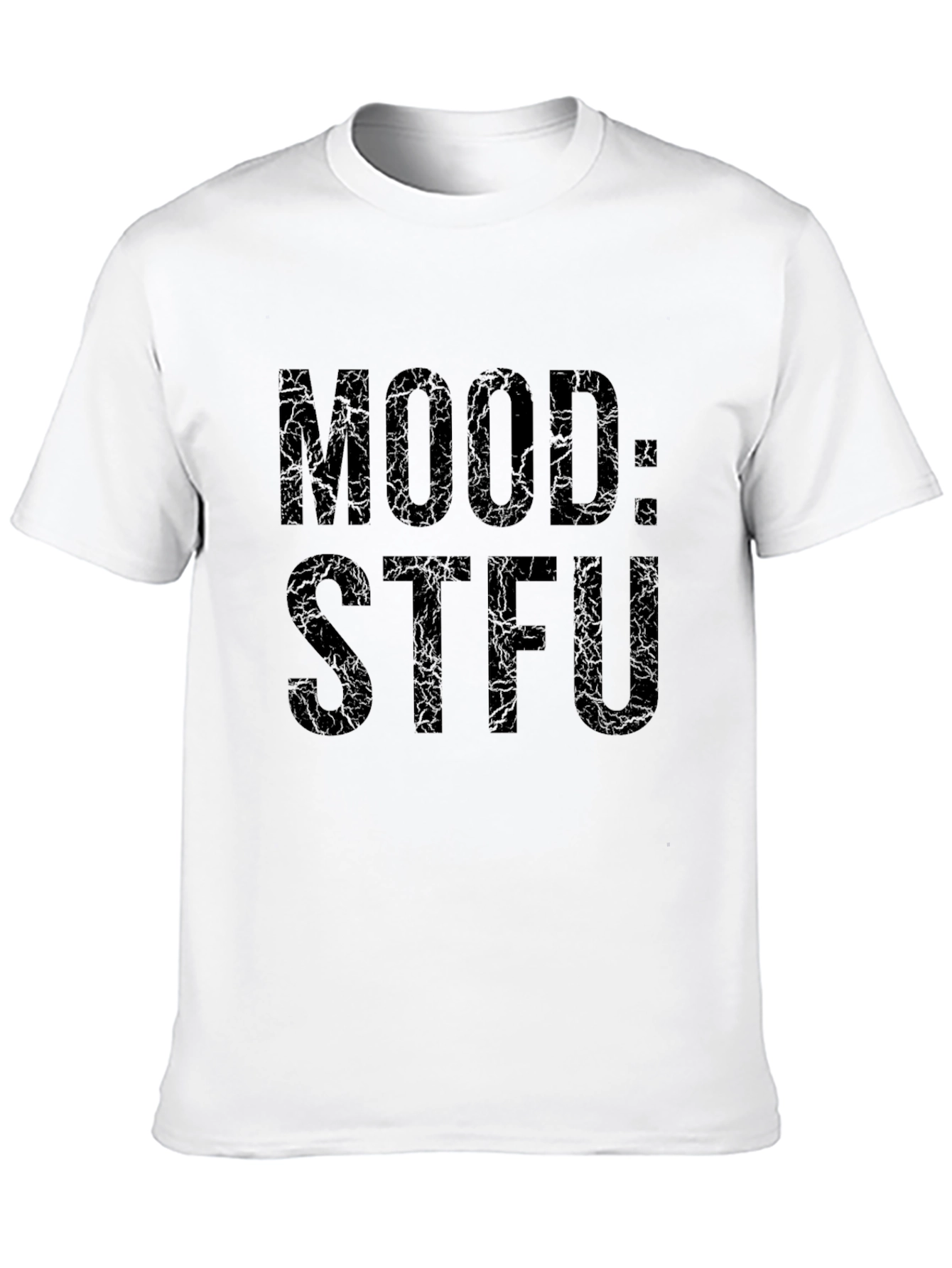 Mood STFU Graphic Tee - Black Casual T-Shirt