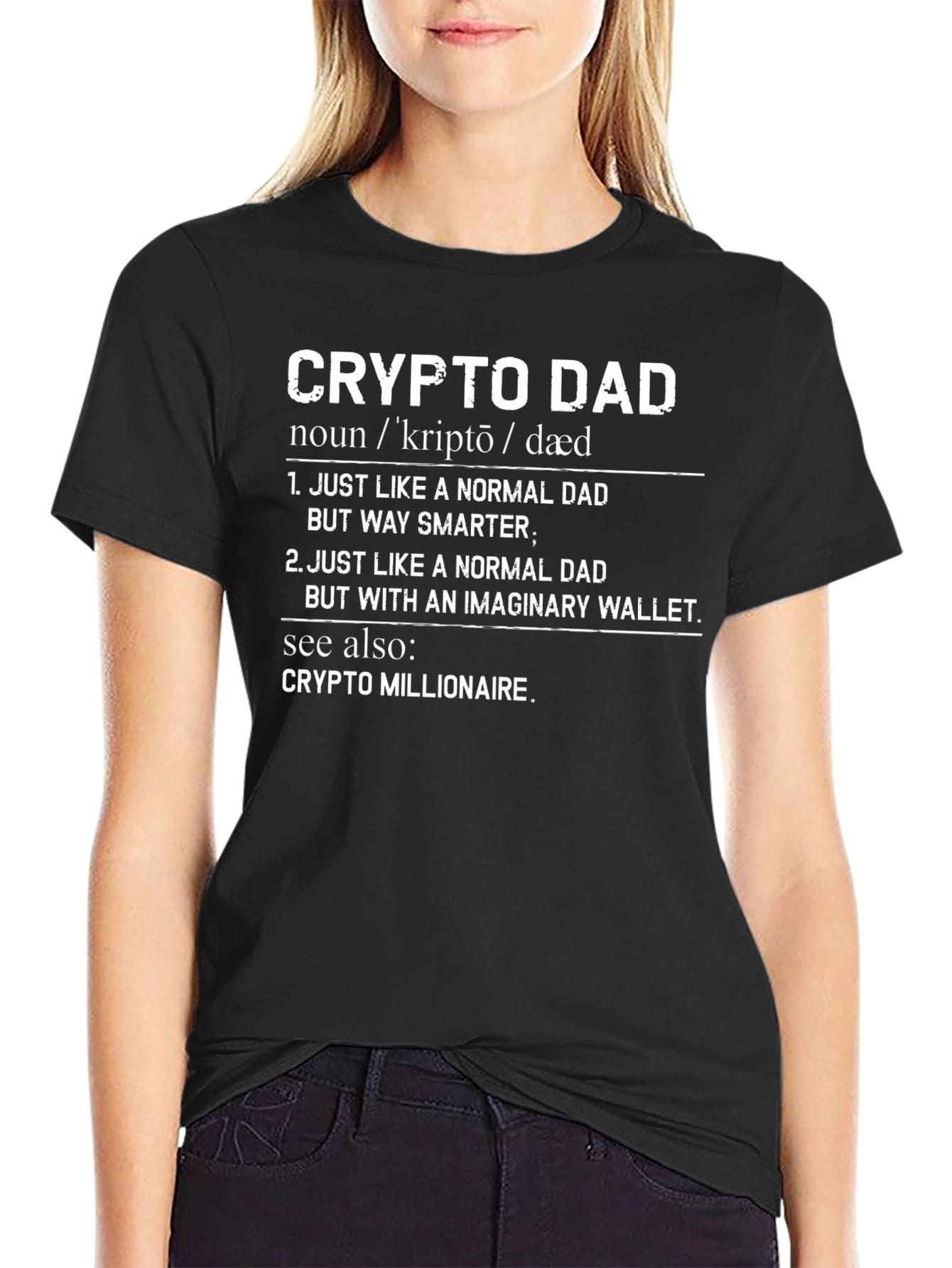Crypto Dad T-Shirt - Funny Bitcoin Fathers Day Gift