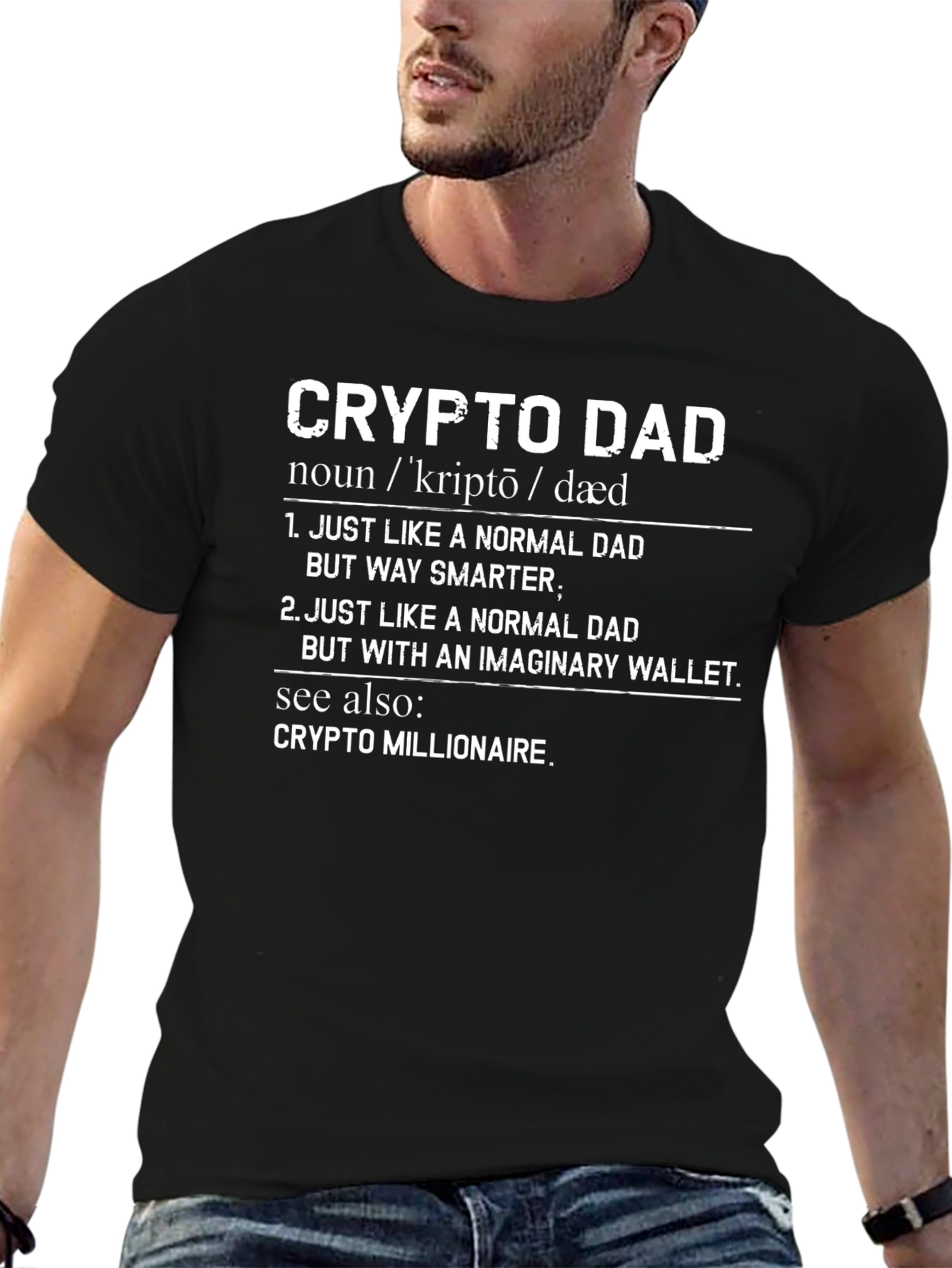 Crypto Dad T-Shirt - Funny Bitcoin Fathers Day Gift