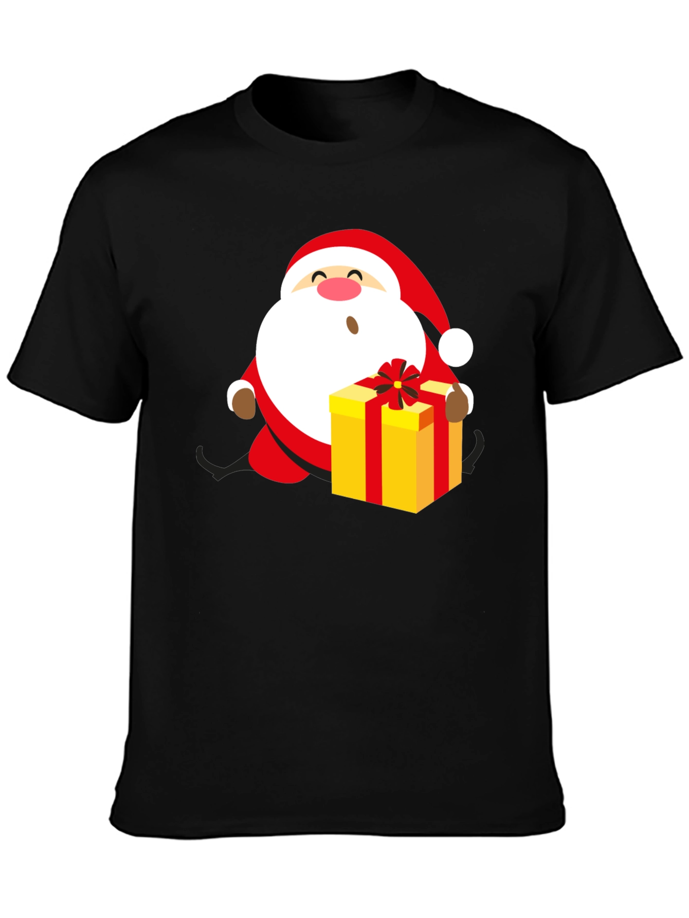 Festive Santa Gift Graphic Tee