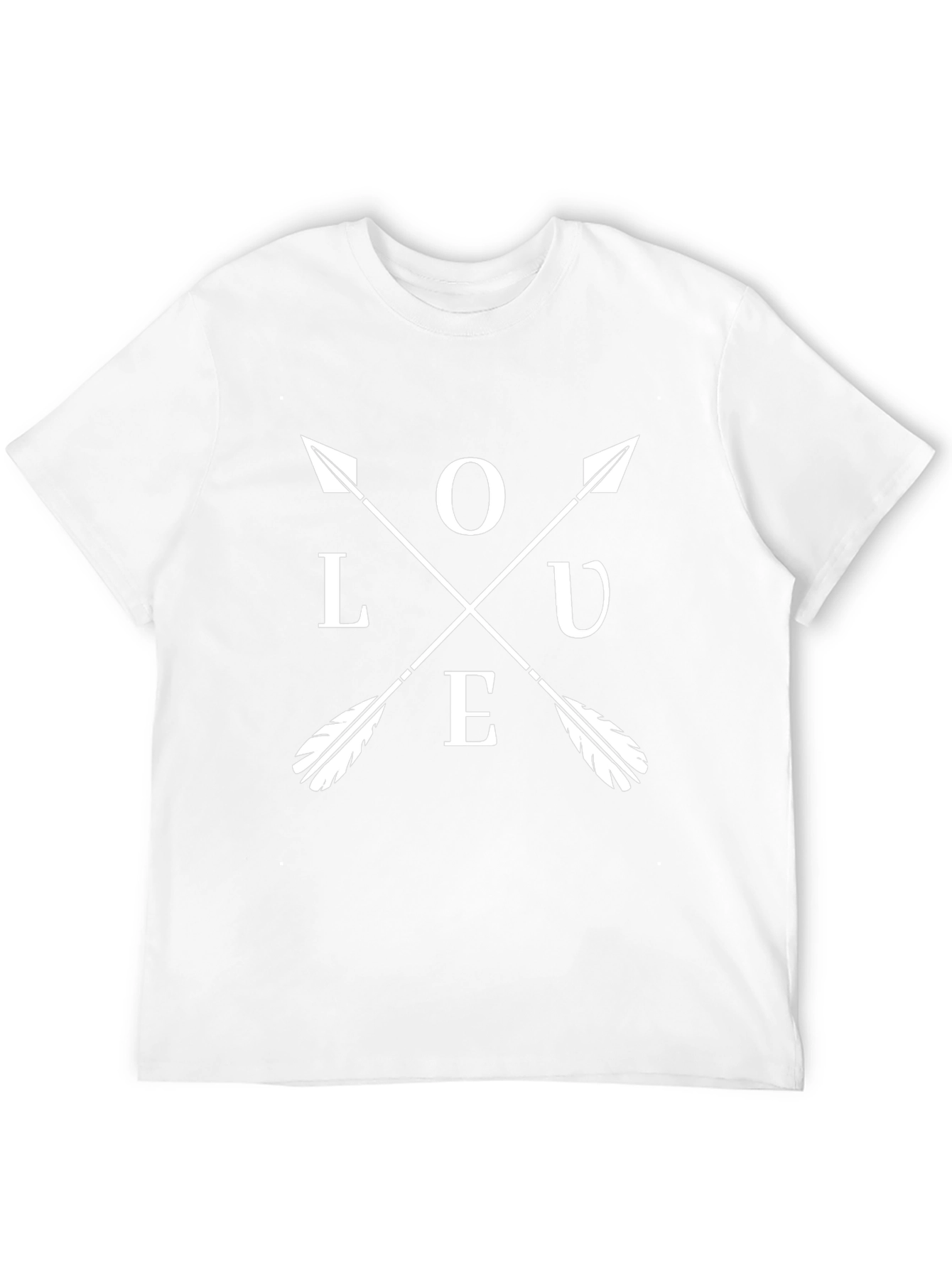 Love Arrow Graphic T-Shirt - Black Casual