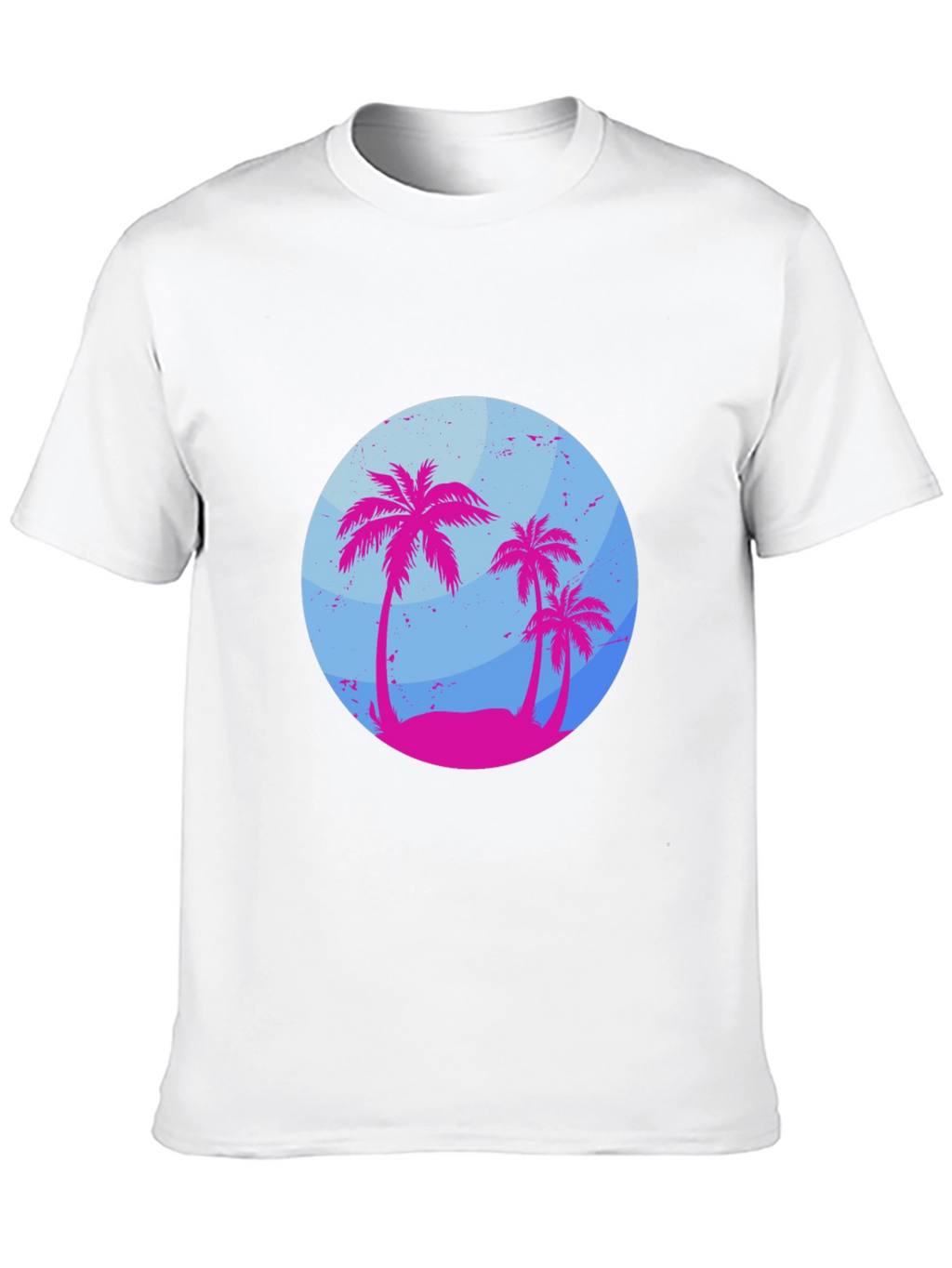 Tropical Palm Tree Graphic T-Shirt - Summer Vibes
