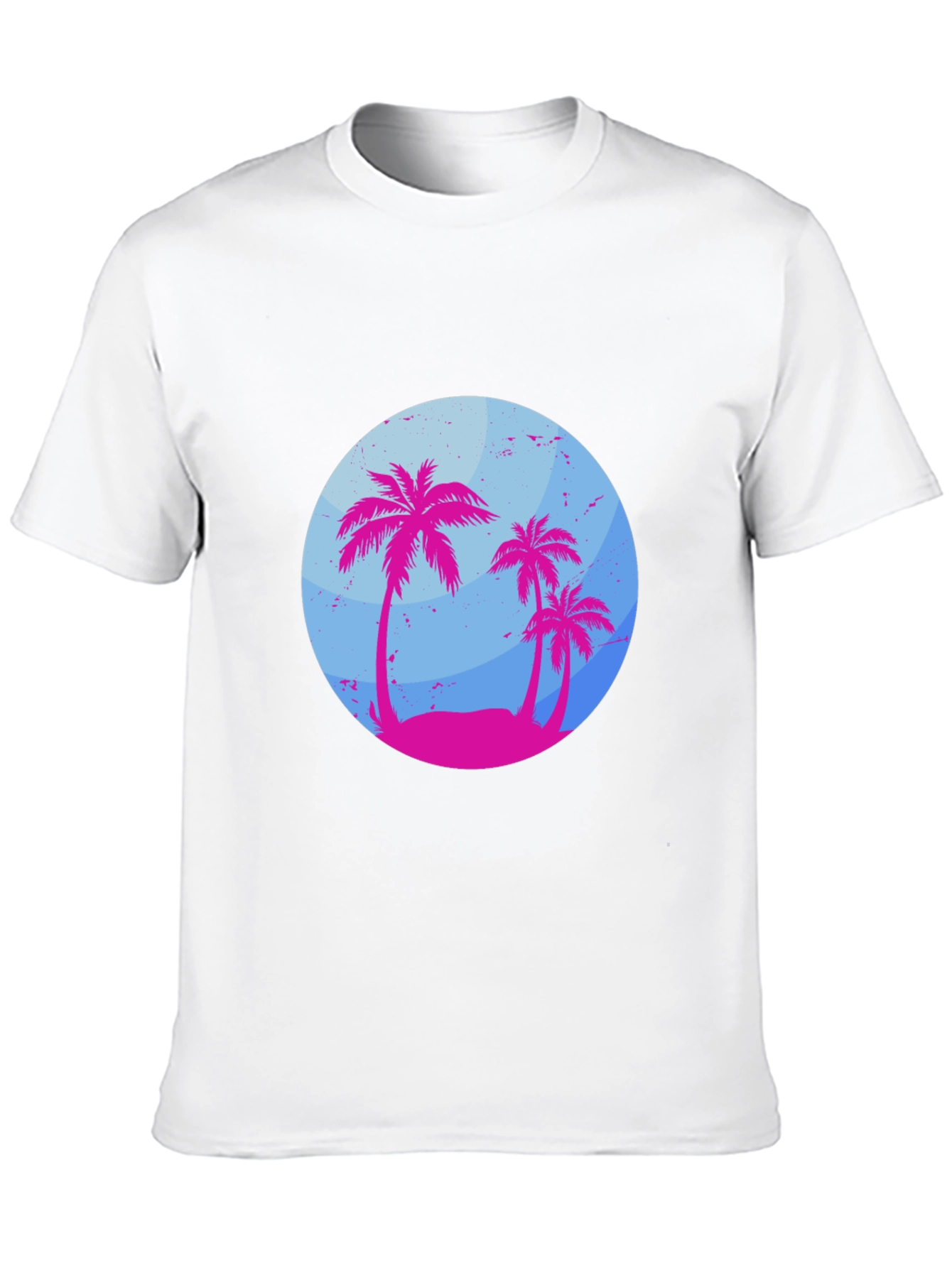 Tropical Palm Tree Graphic T-Shirt - Summer Vibes