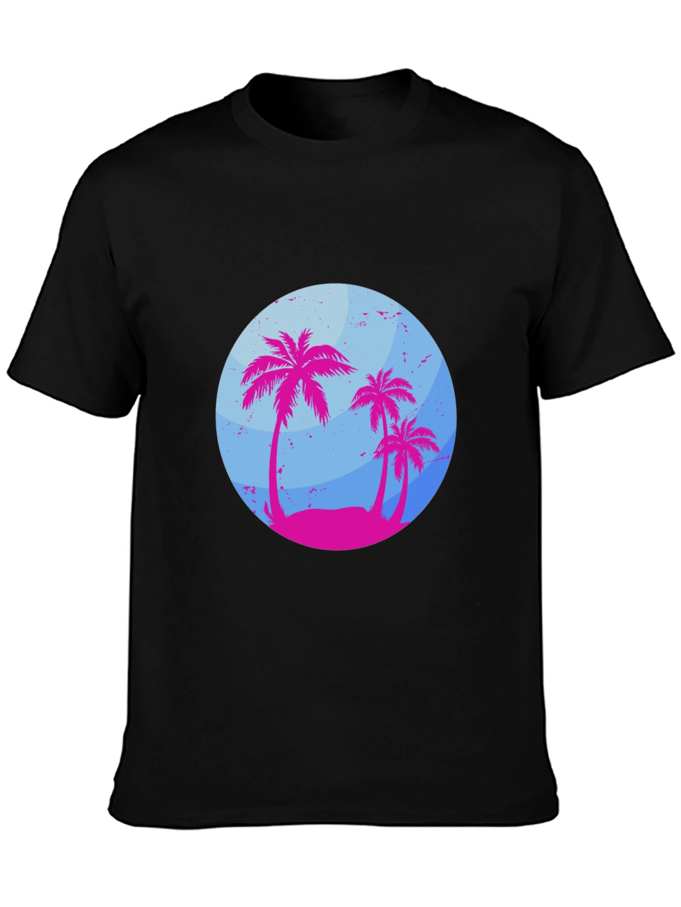 Tropical Palm Tree Graphic T-Shirt - Summer Vibes