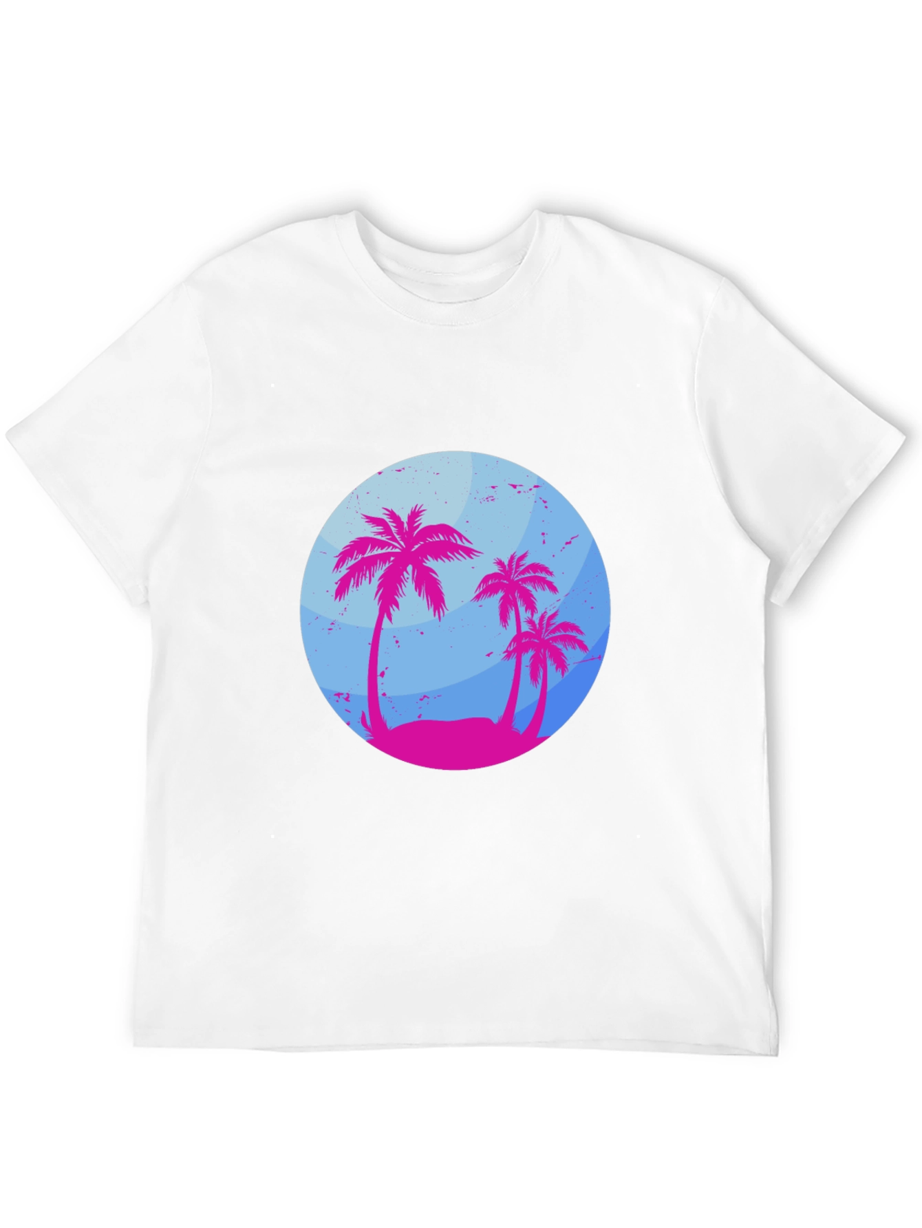 Tropical Palm Tree Graphic T-Shirt - Summer Vibes