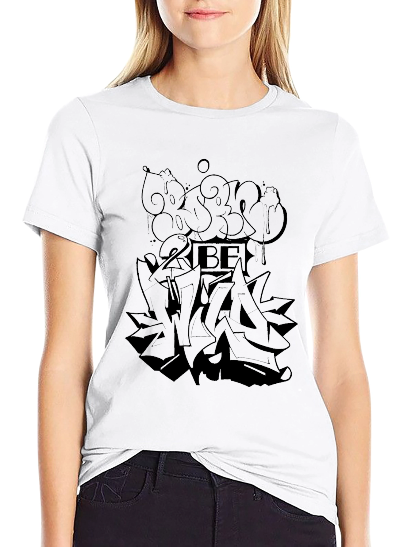 Graffiti Graphic Black T-Shirt