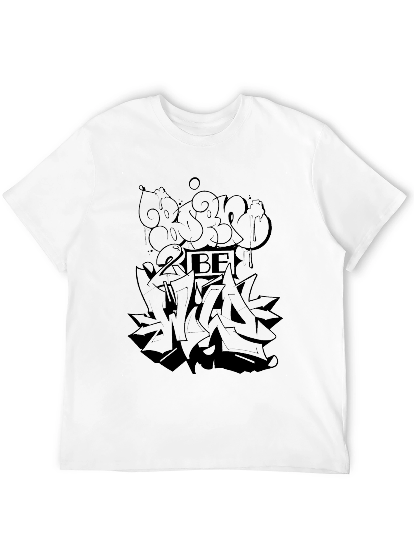 Graffiti Graphic Black T-Shirt