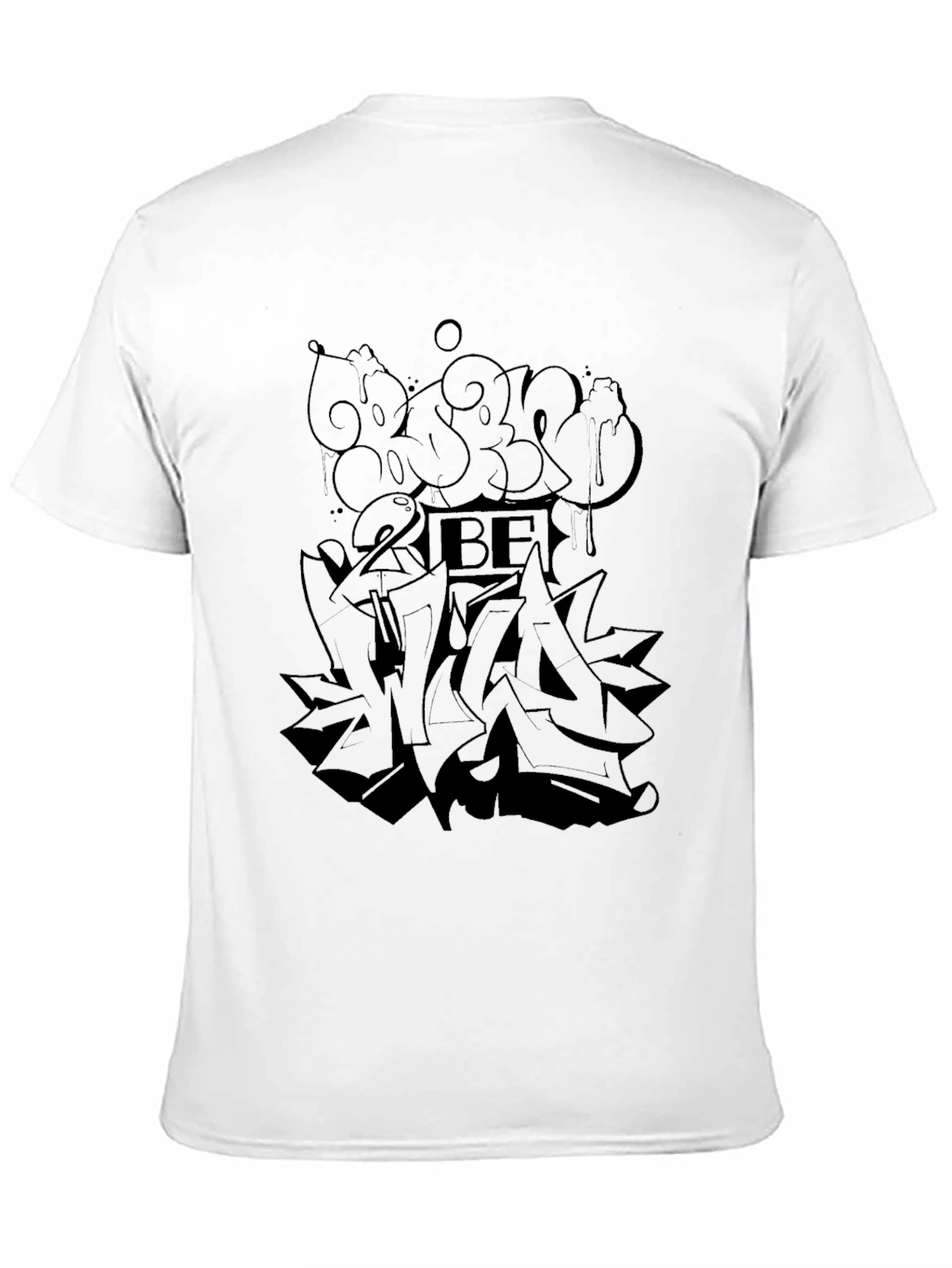 Graffiti Graphic Black T-Shirt