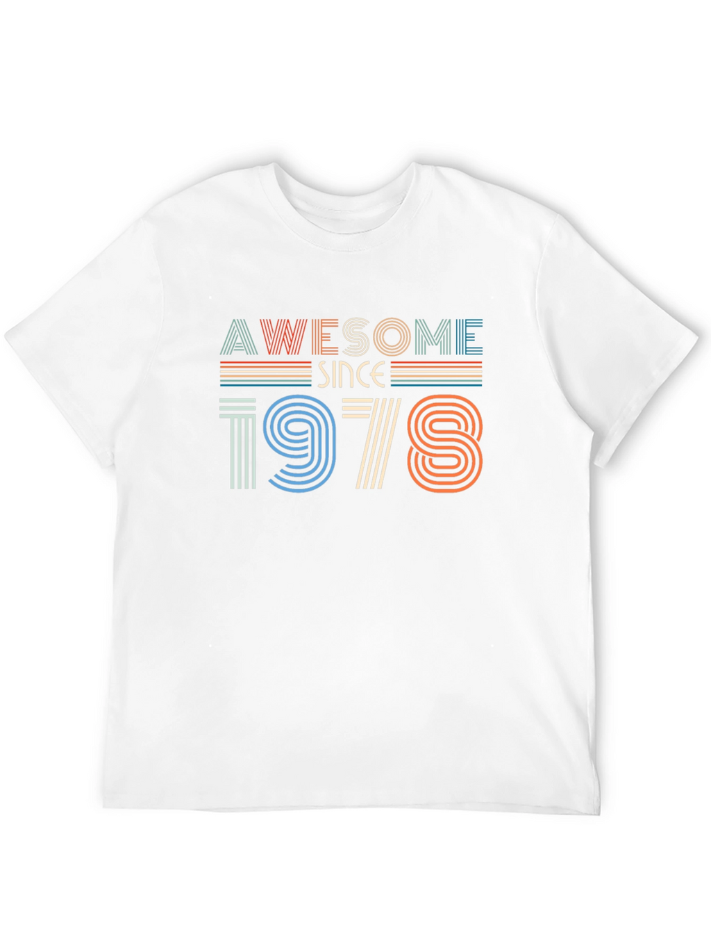 Awesome Since 1978 Black Graphic T-Shirt