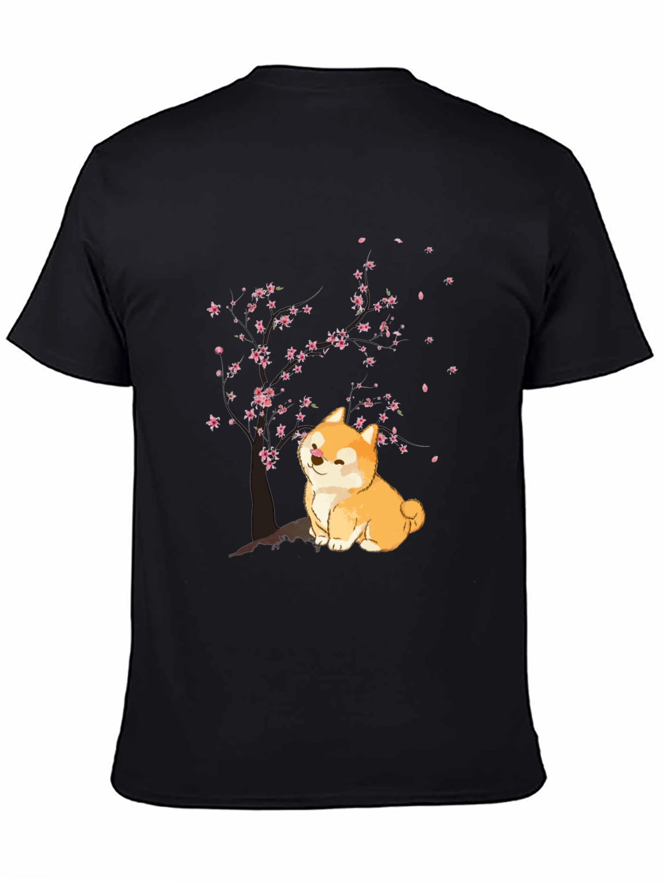Shiba Inu Cherry Blossom T-Shirt - Cute Dog Tee