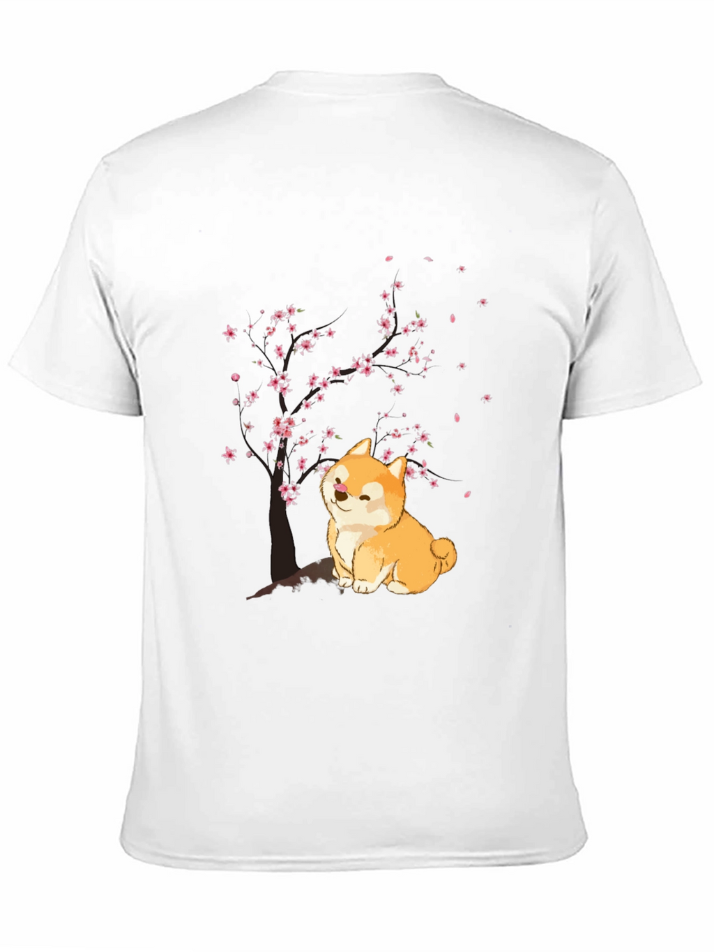 Shiba Inu Cherry Blossom T-Shirt - Cute Dog Tee