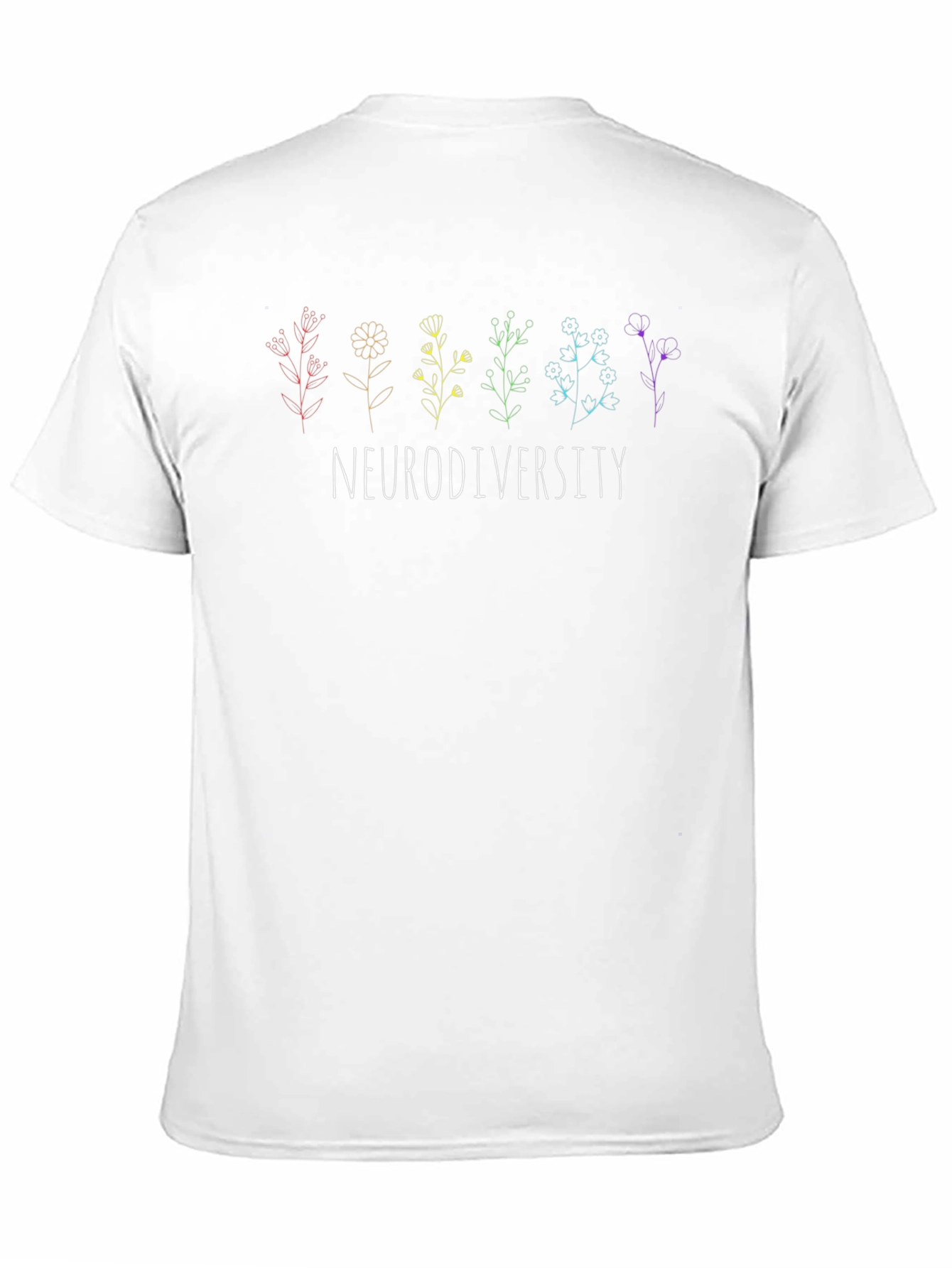 Neurodiversity Flower Graphic Tee - Black