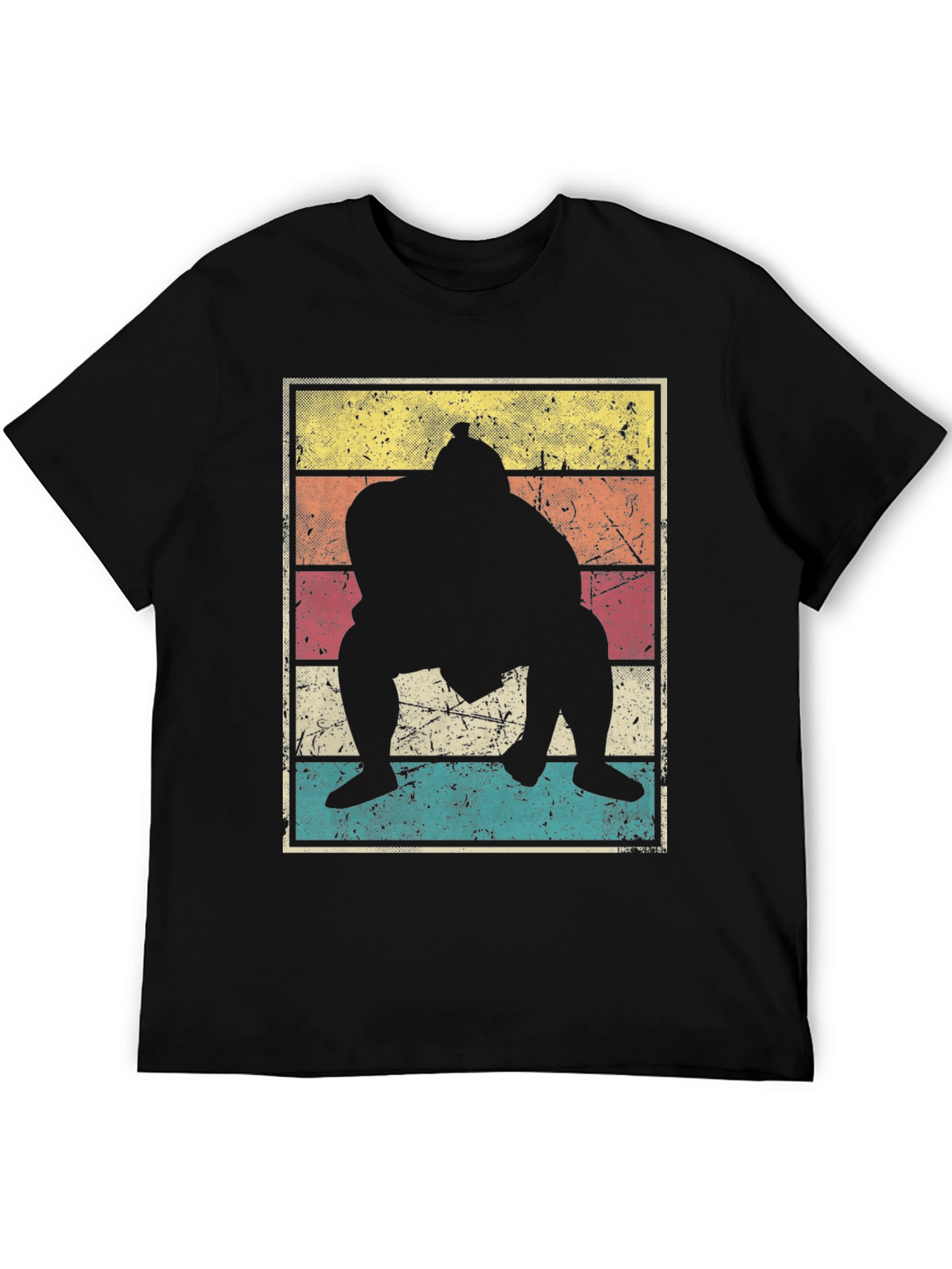 Retro Sumo Wrestler Graphic Tee
