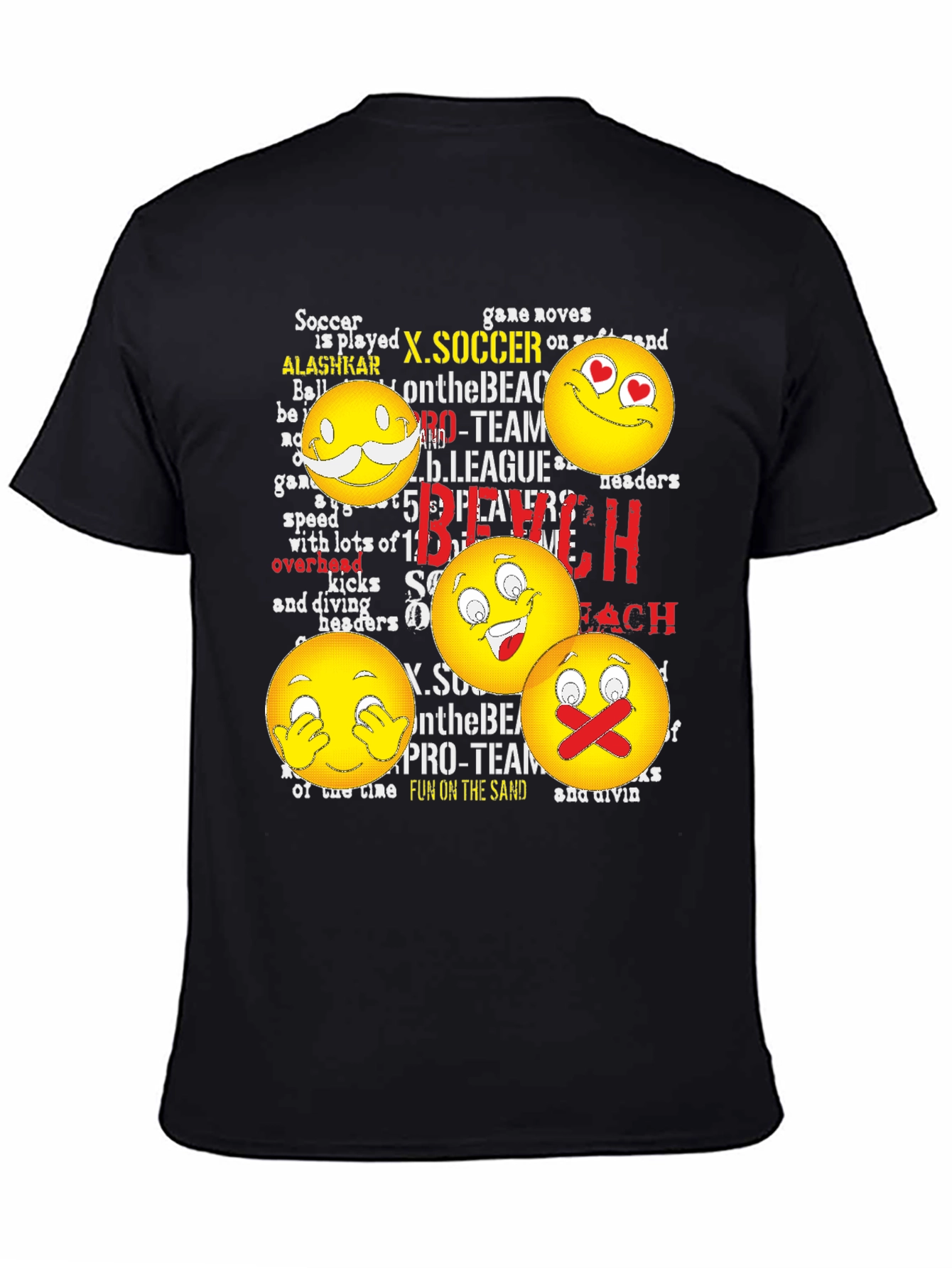 Emoji Beach Soccer T-Shirt