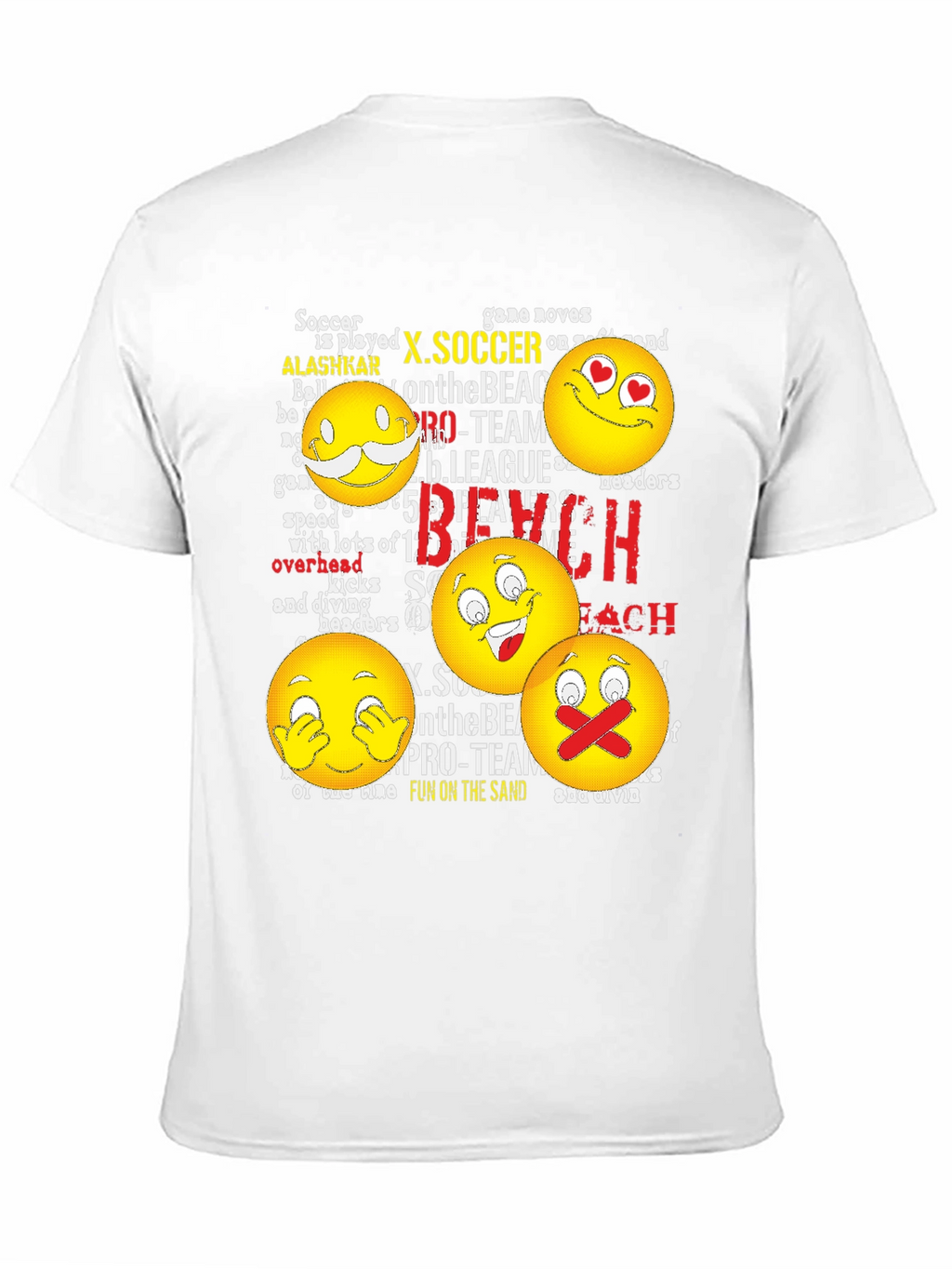Emoji Beach Soccer T-Shirt