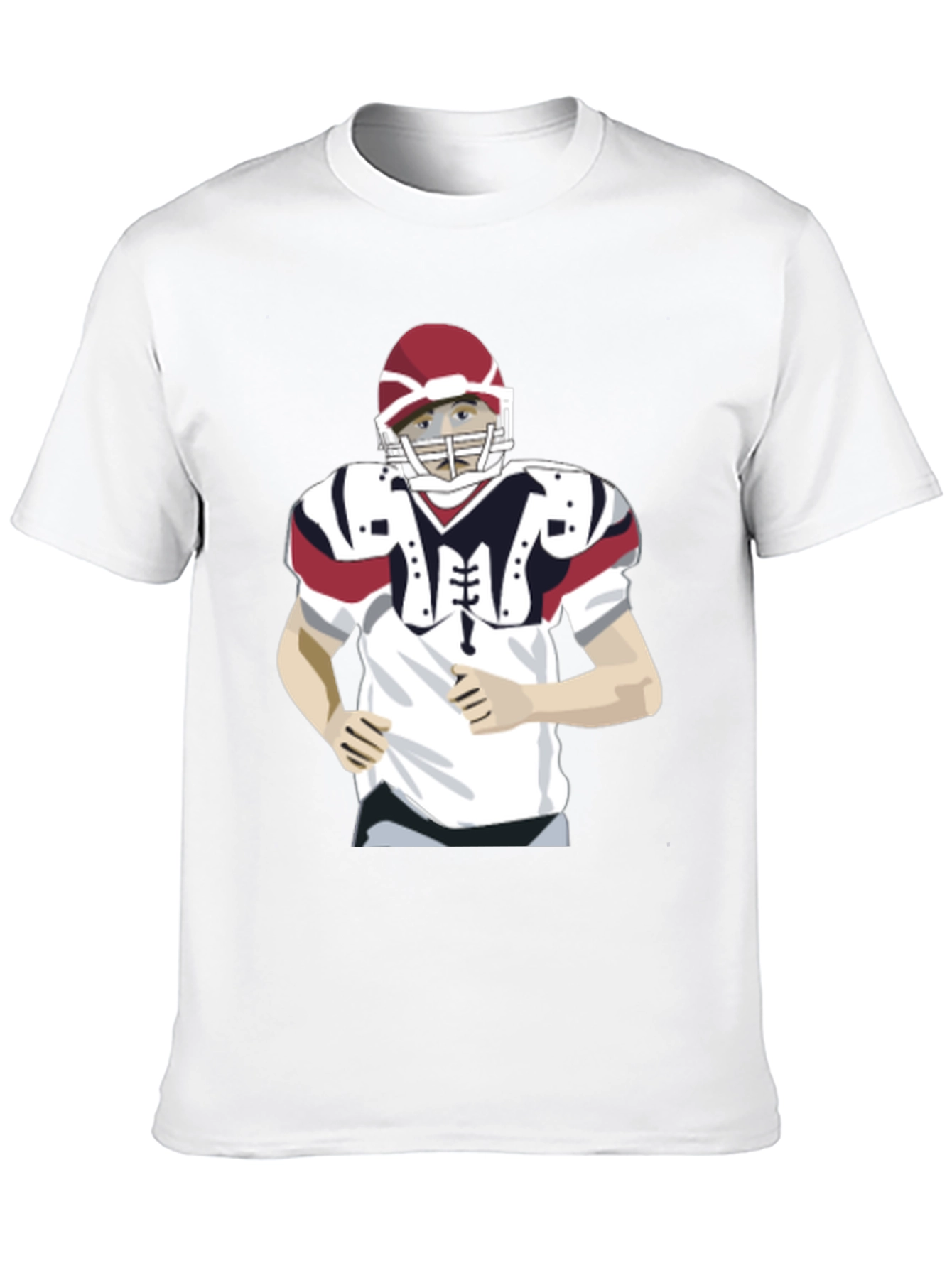 Football Player Graphic T-Shirt