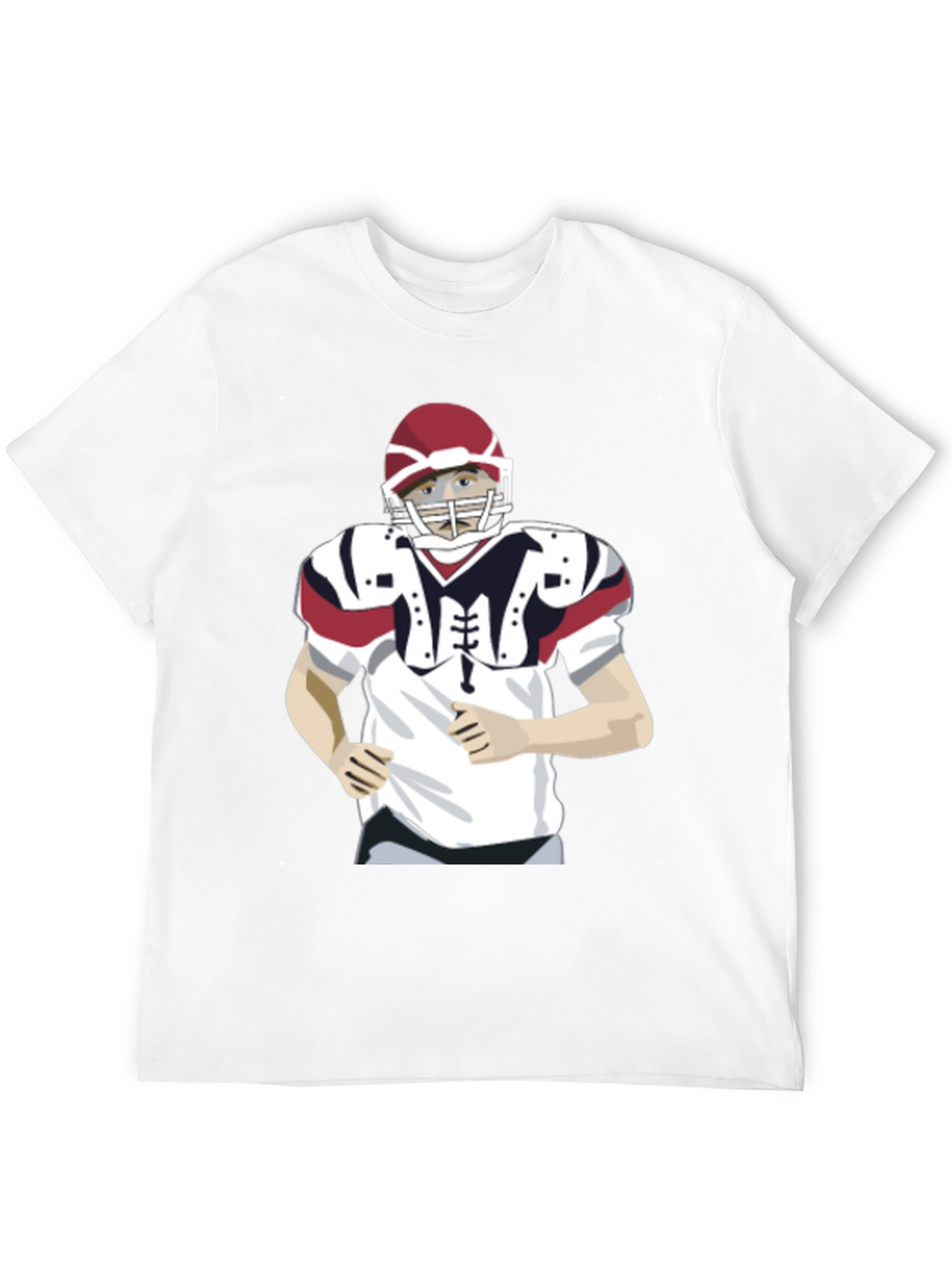 Football Player Graphic T-Shirt