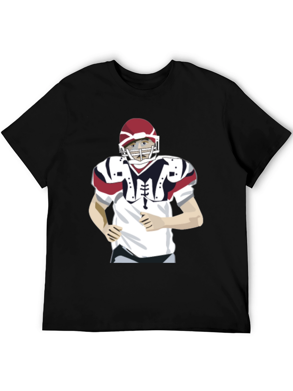 Football Player Graphic T-Shirt