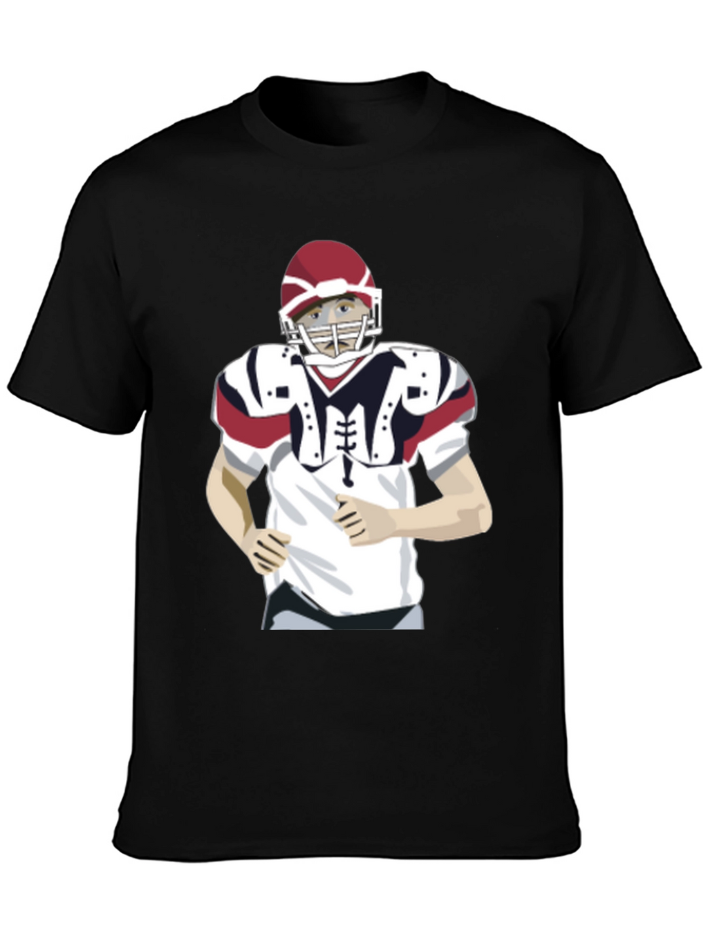 Football Player Graphic T-Shirt