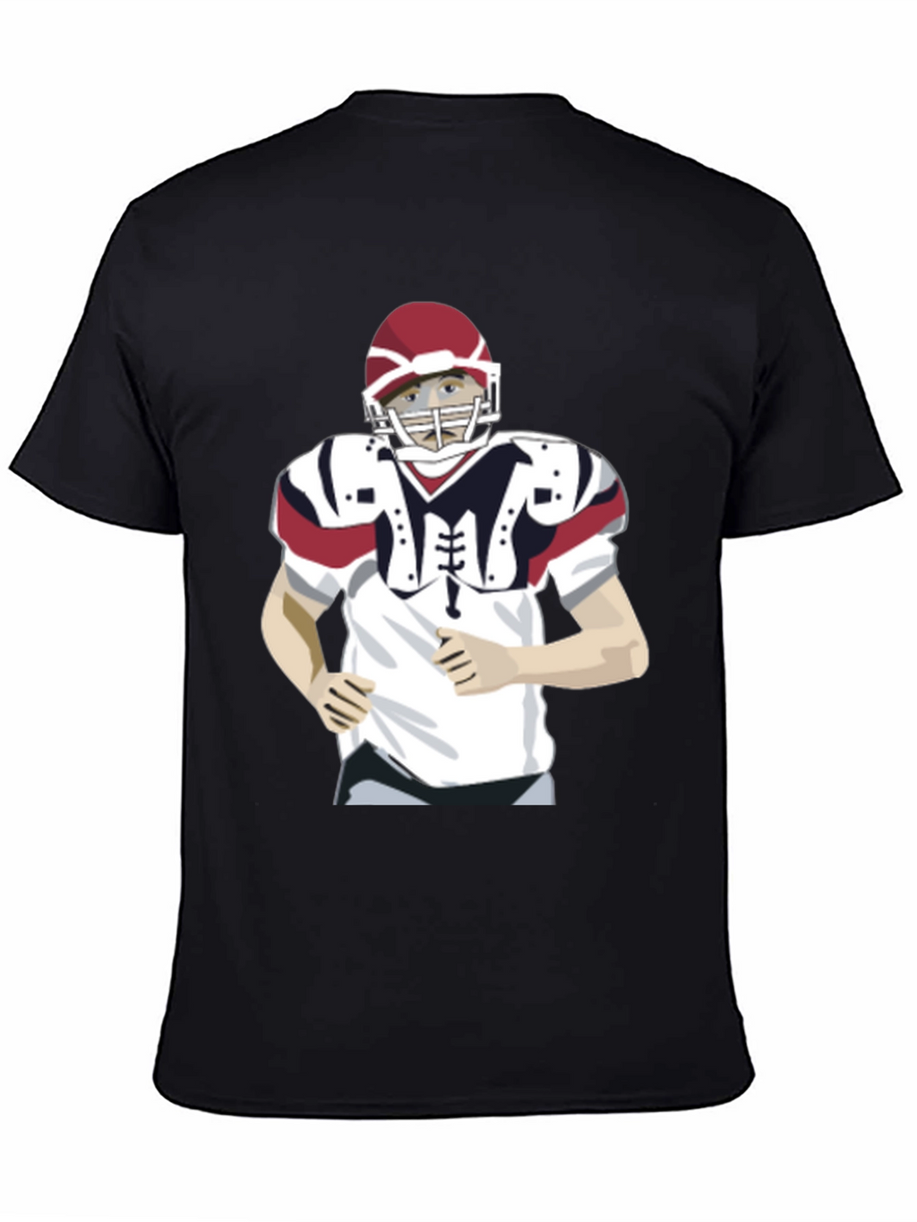 Football Player Graphic T-Shirt