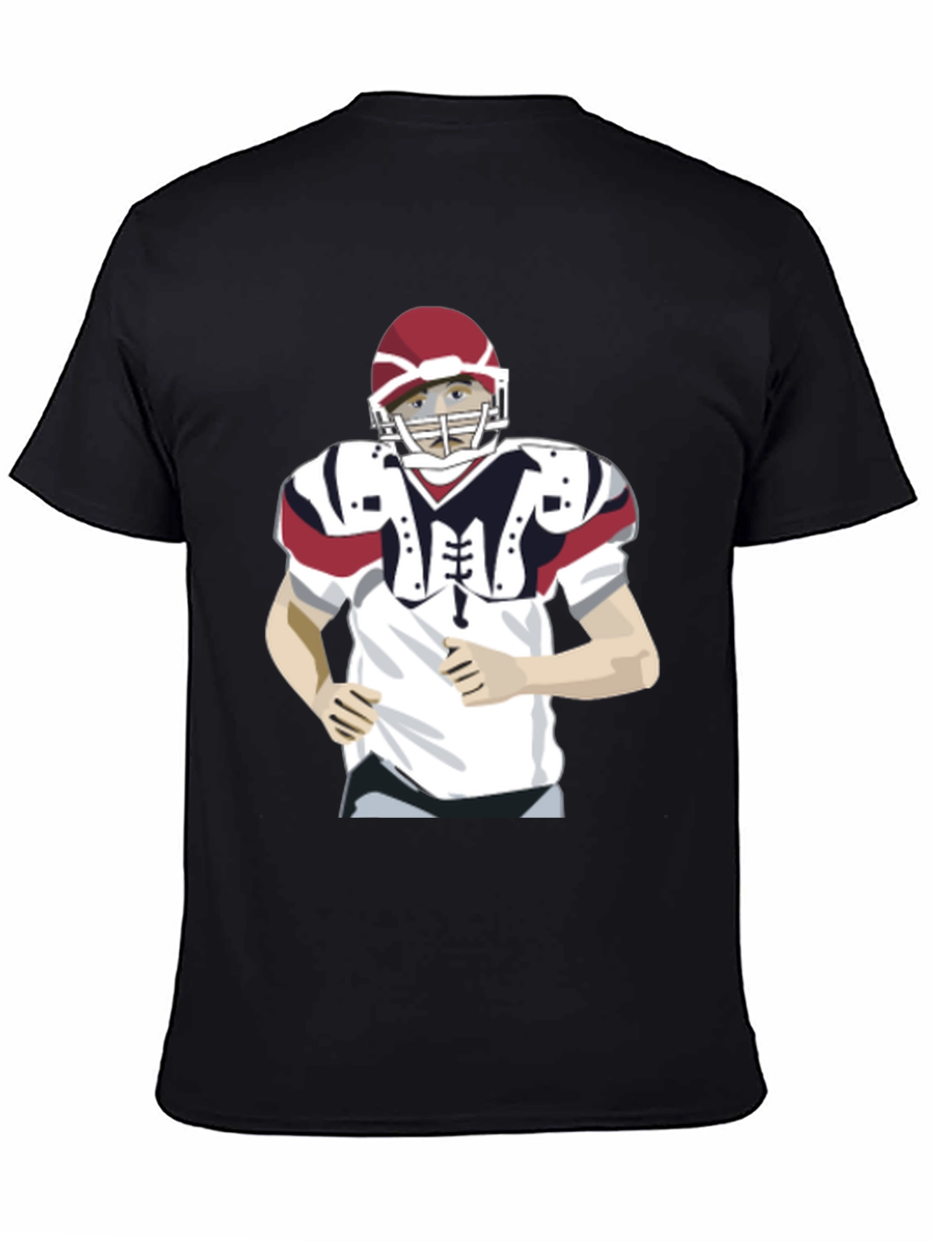 Football Player Graphic T-Shirt