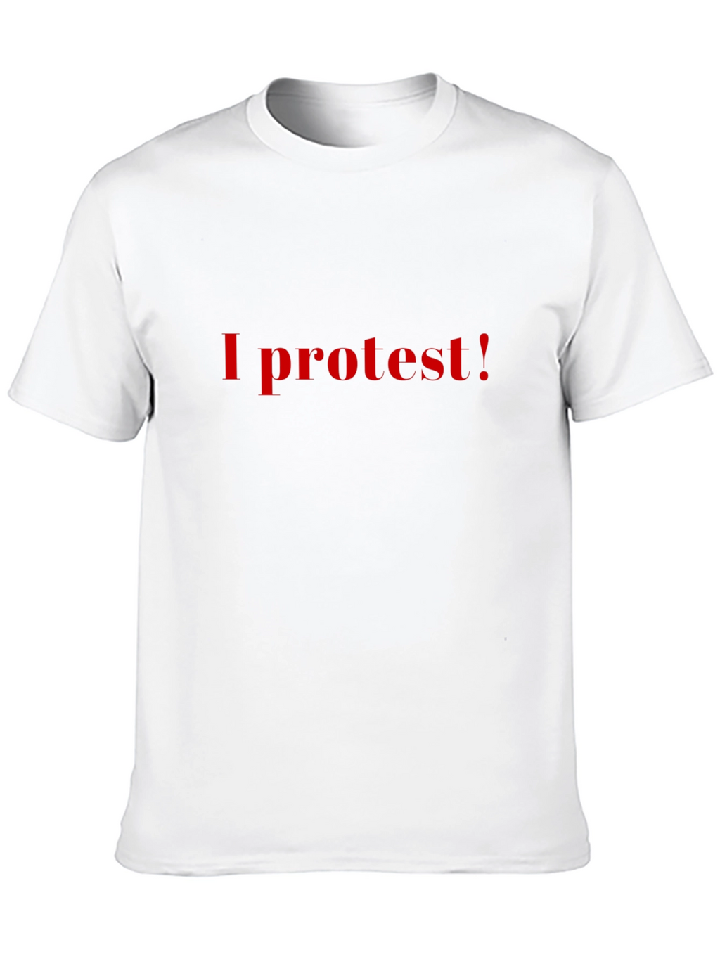 I Protest! Black Graphic Tee