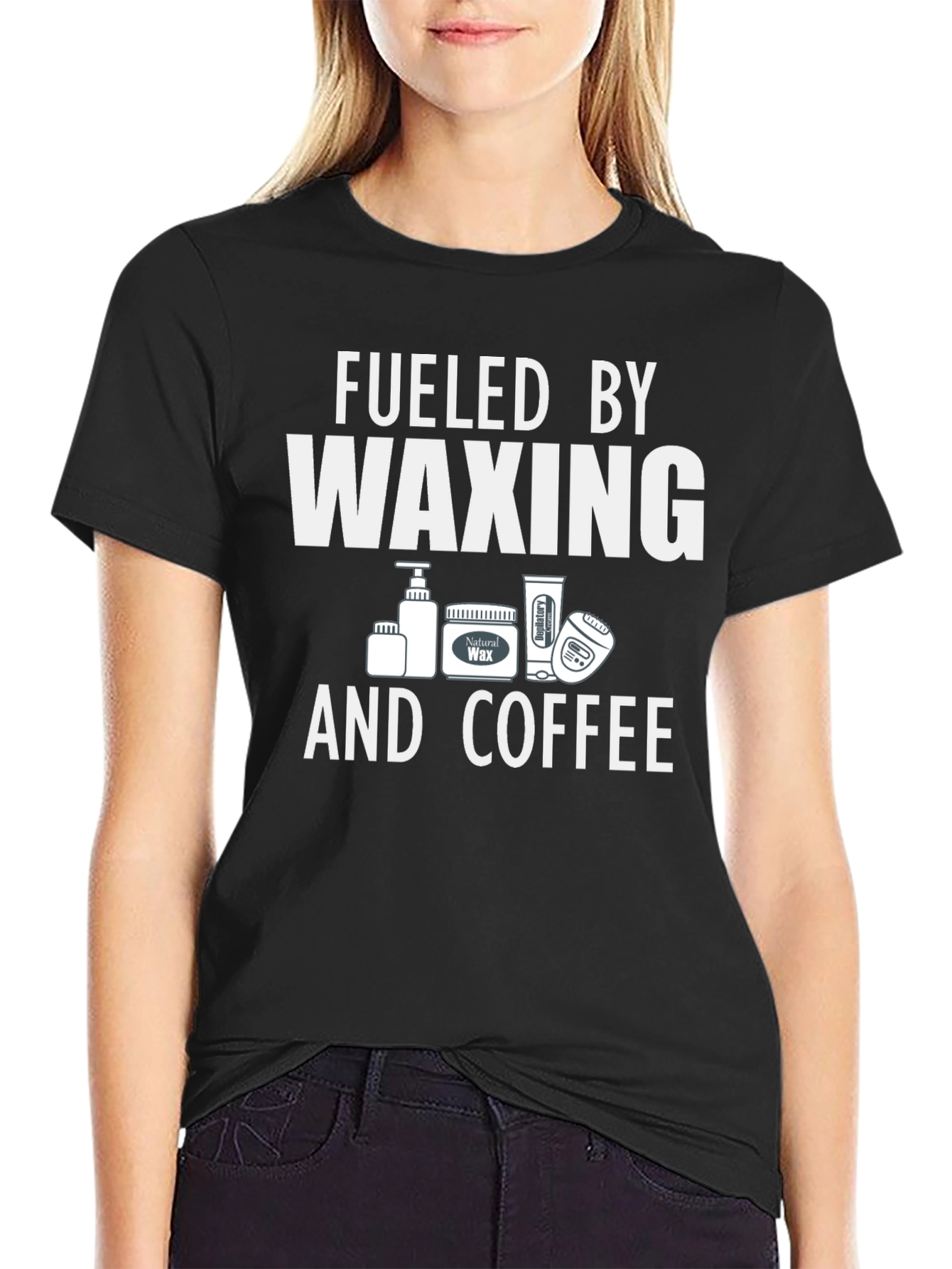 Fueled By Waxing & Coffee Graphic Tee