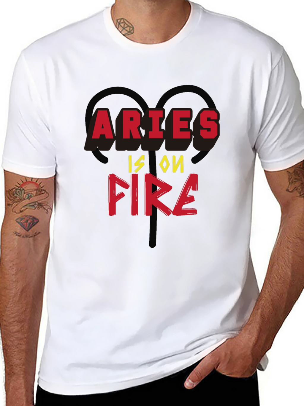 Aries Is On Fire Zodiac T-Shirt