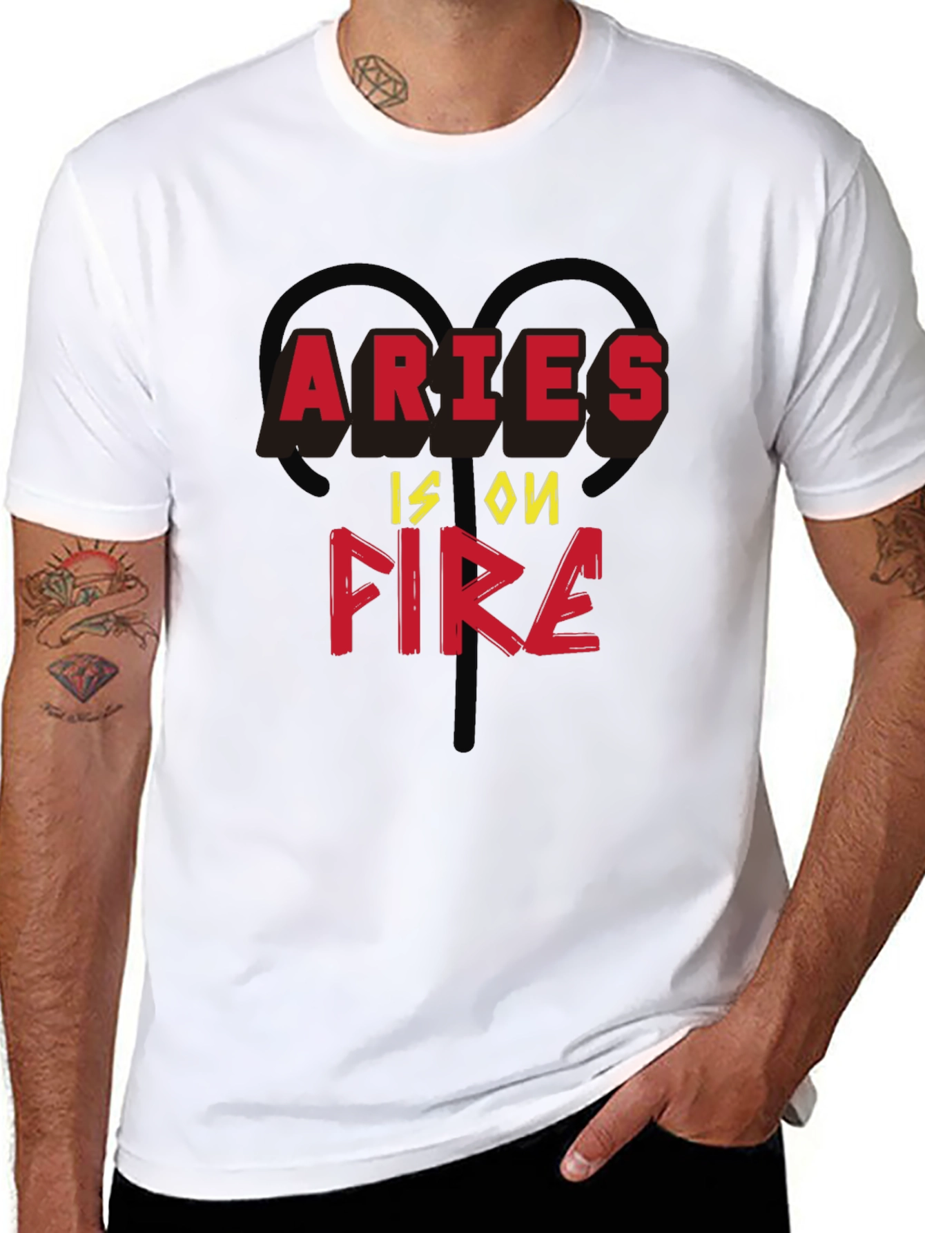 Aries Is On Fire Zodiac T-Shirt
