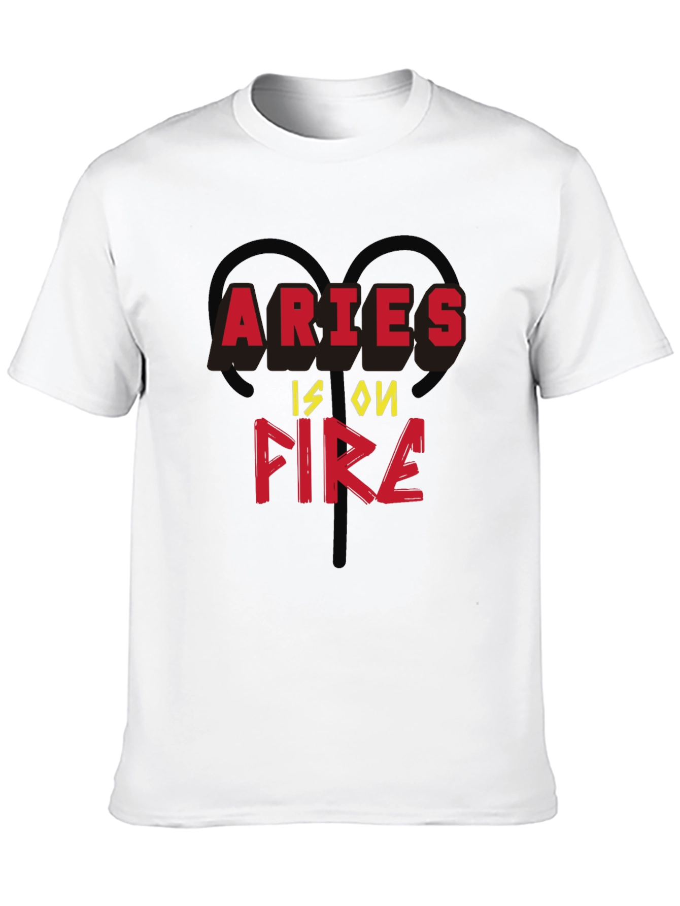 Aries Is On Fire Zodiac T-Shirt
