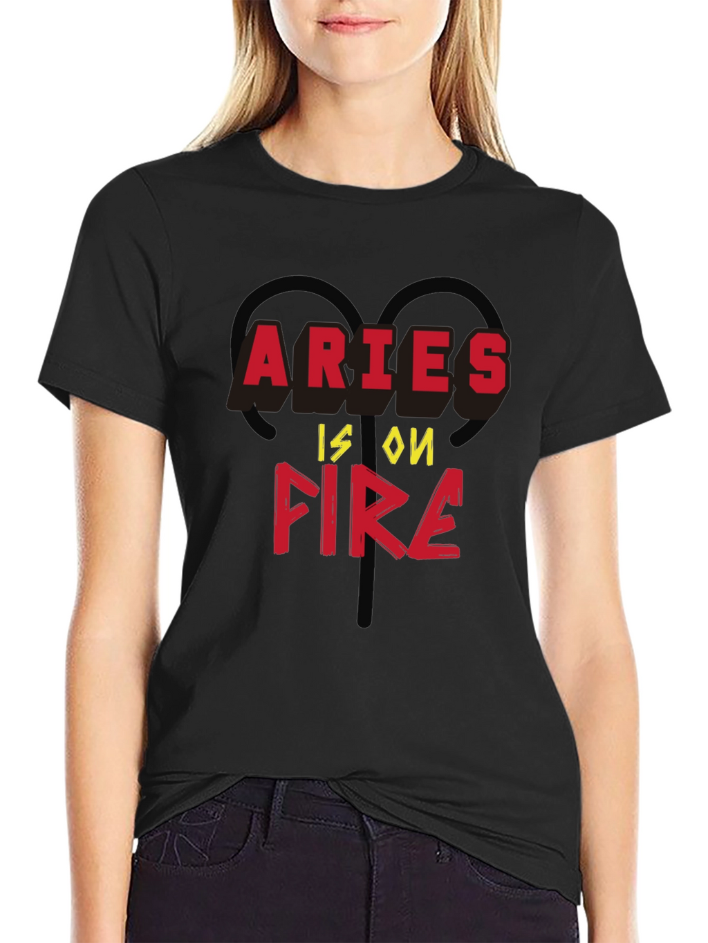 Aries Is On Fire Zodiac T-Shirt