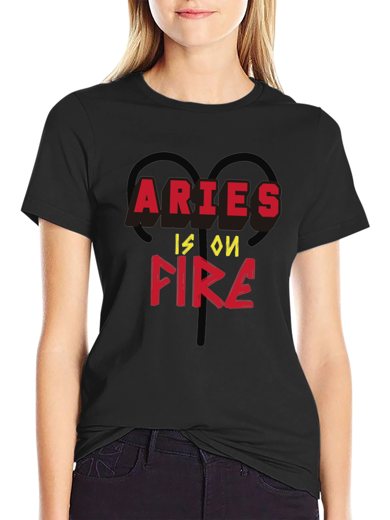 Aries Is On Fire Zodiac T-Shirt
