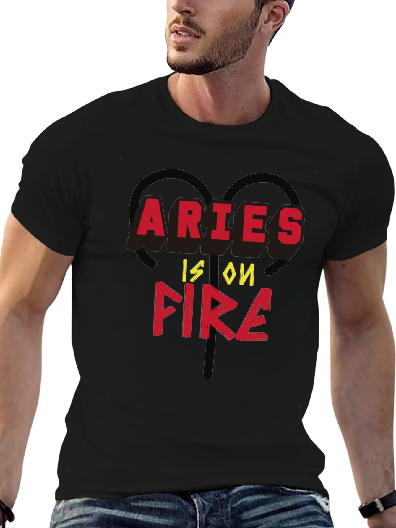 Aries Is On Fire Zodiac T-Shirt